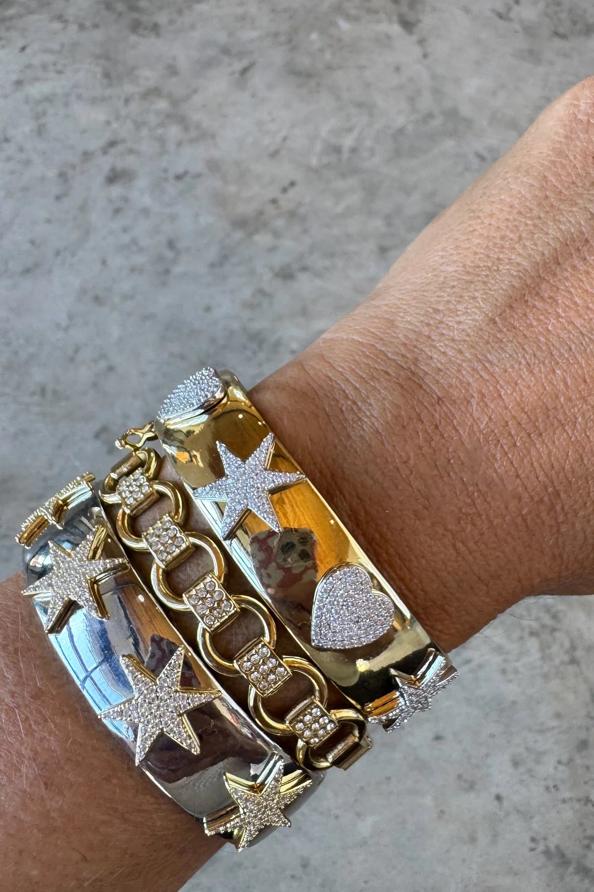 WRITTEN IN THE STARS BANGLES (Gold Stars Only)