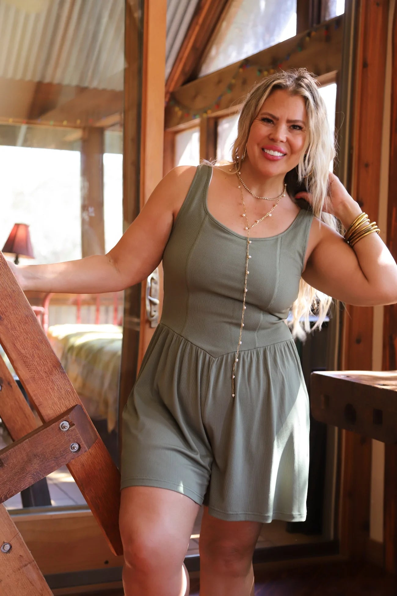 COOPER SHORTS ROMPER