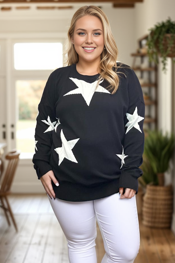 Counting Stars Sweater in Black