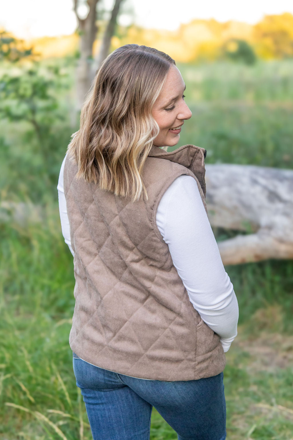 Corduroy Vest - Mocha