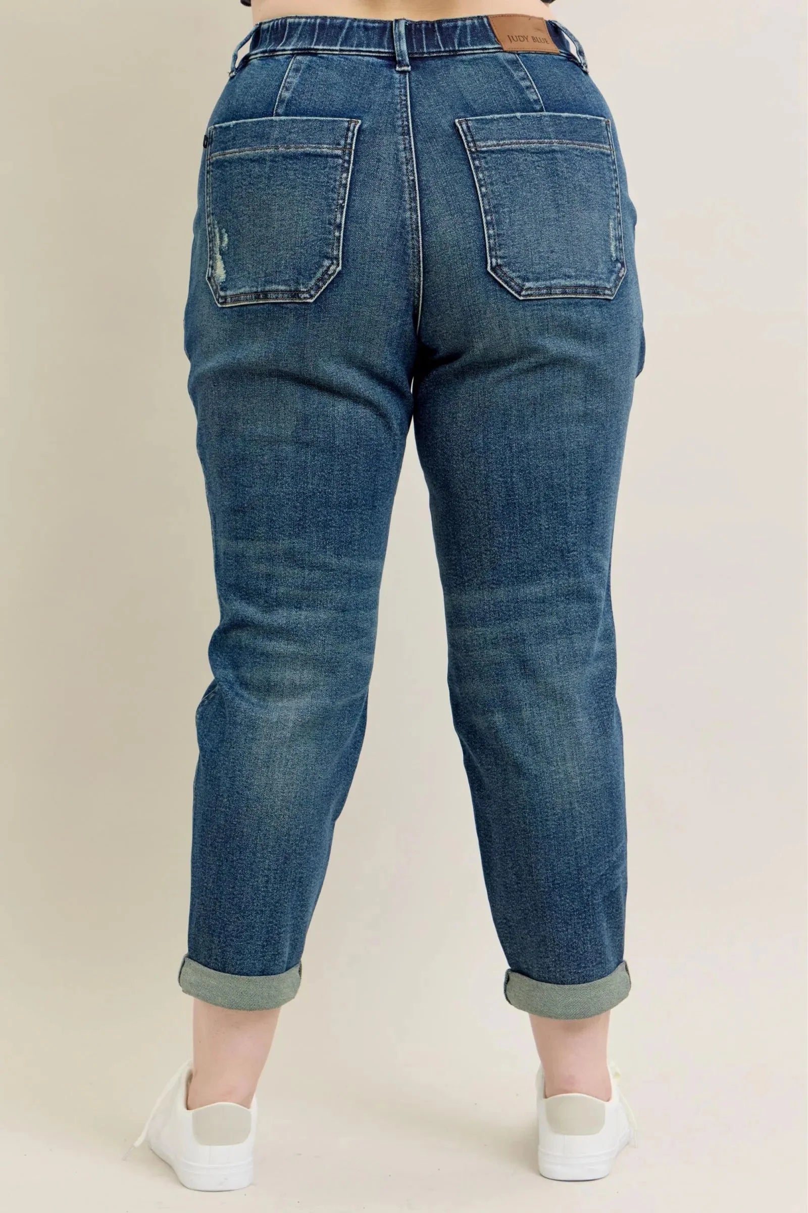 Vintage Wash Jeans w/ Drawstring