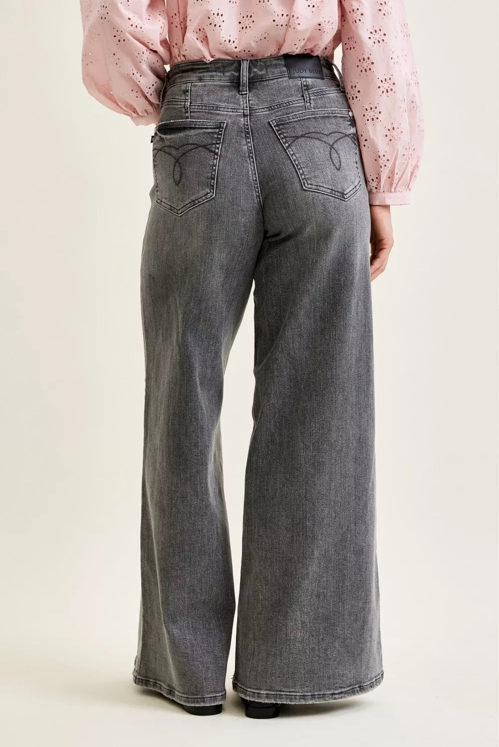 Mid Rise Palazzo Split Back Yoke