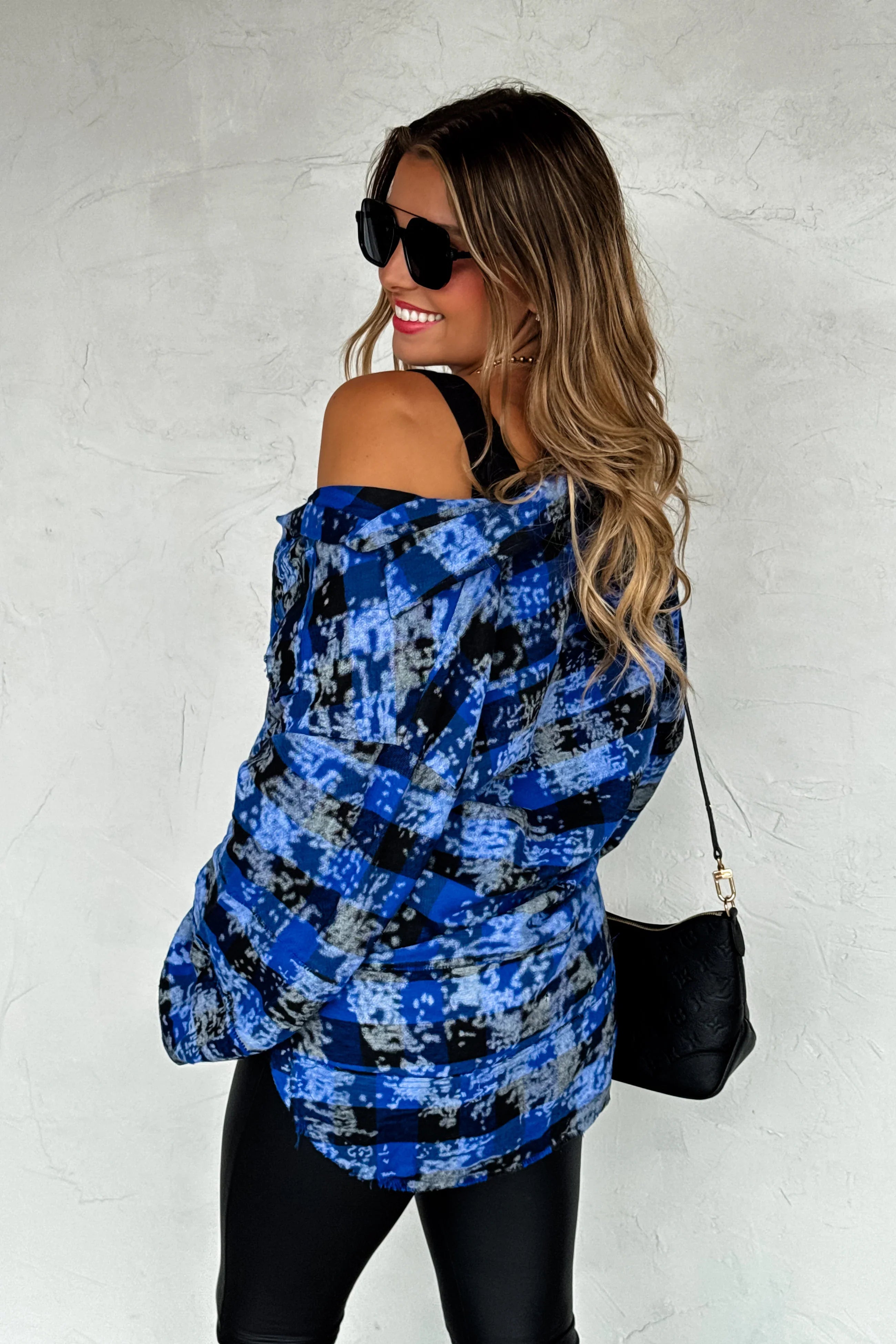 PRE-ORDER: Juniper Bleached Plaid Top