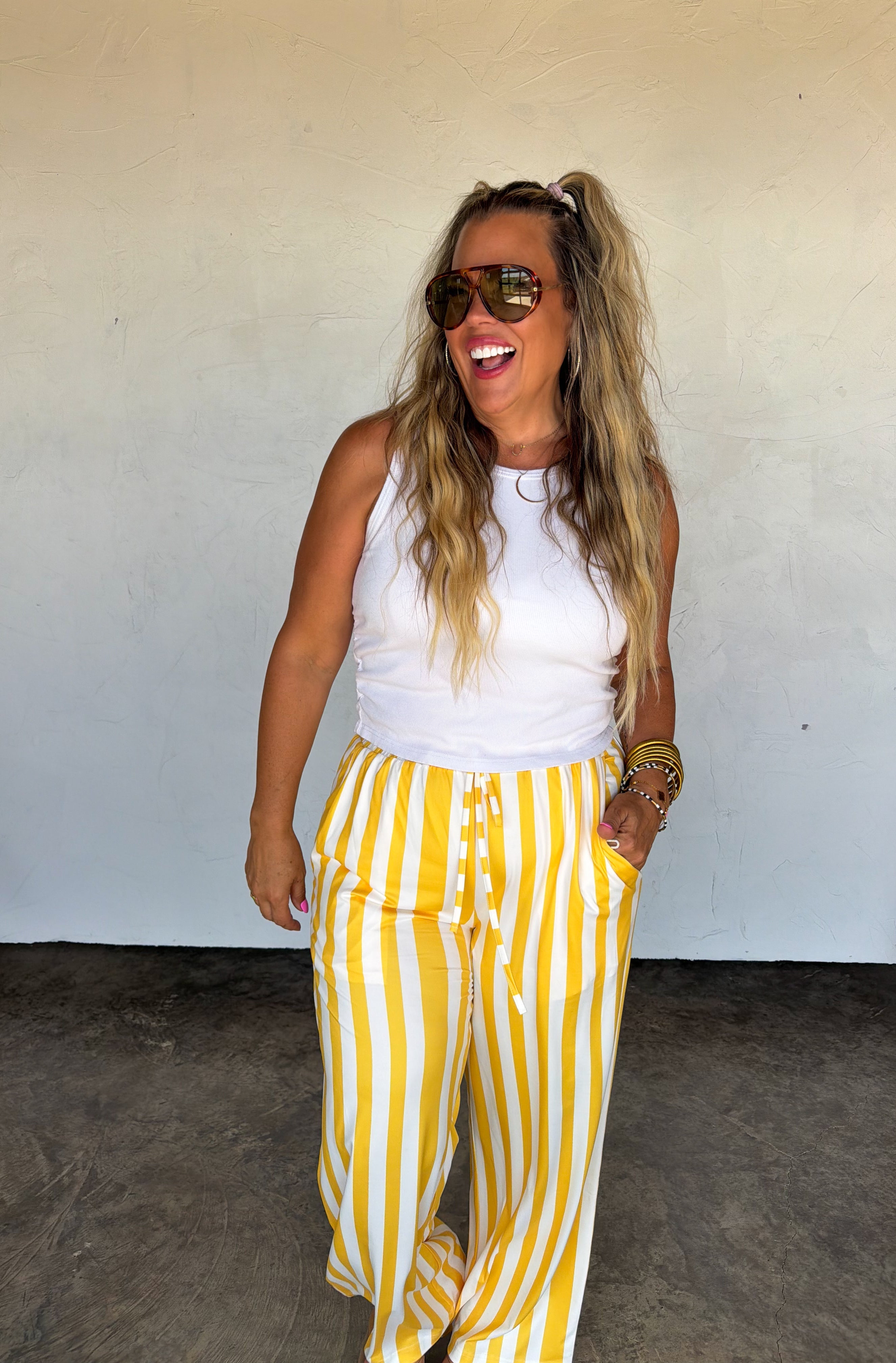 PRE-ORDER: GAME DAY HADDIE WIDE LEG PANTS