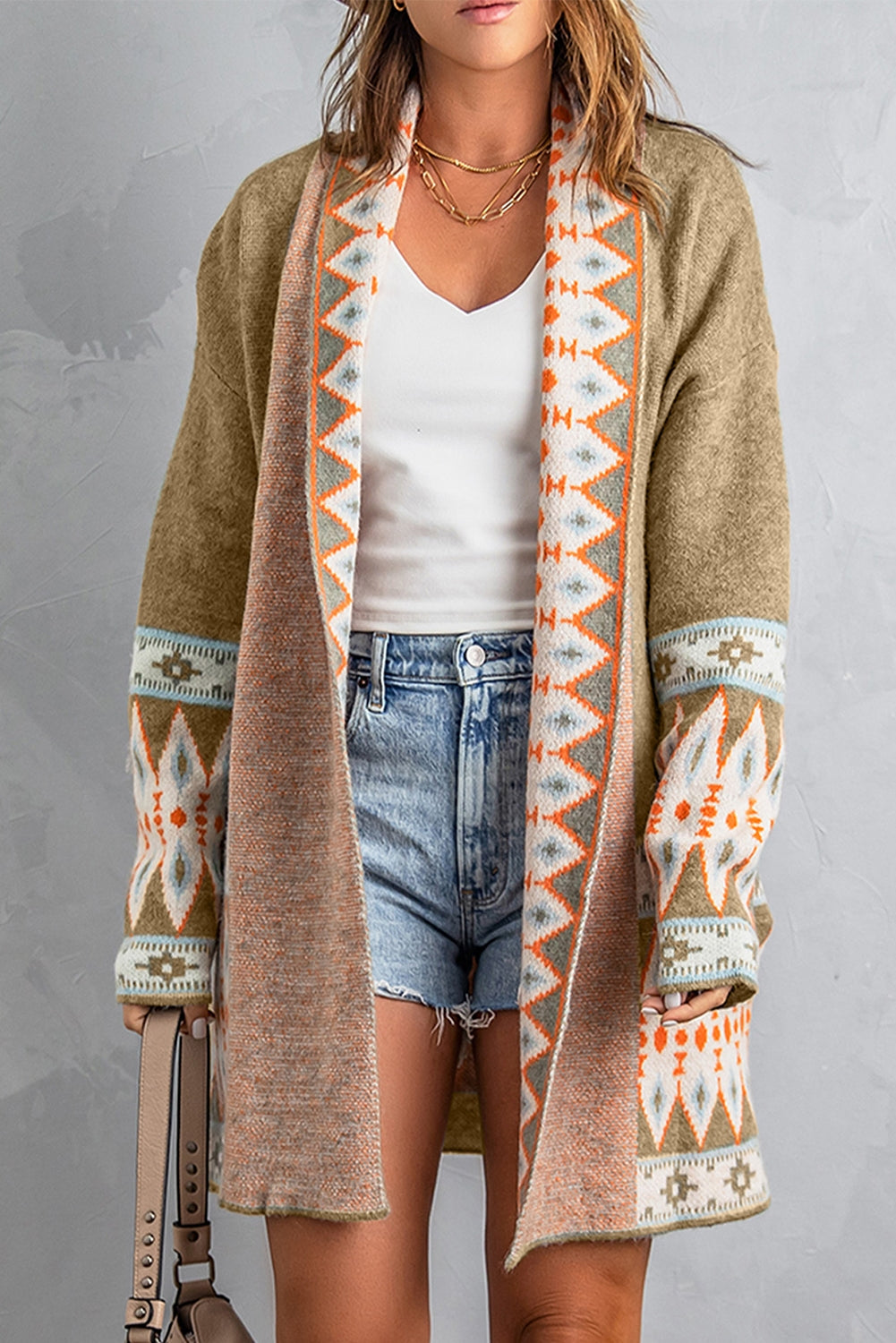 Aztec Knitted Cardigan