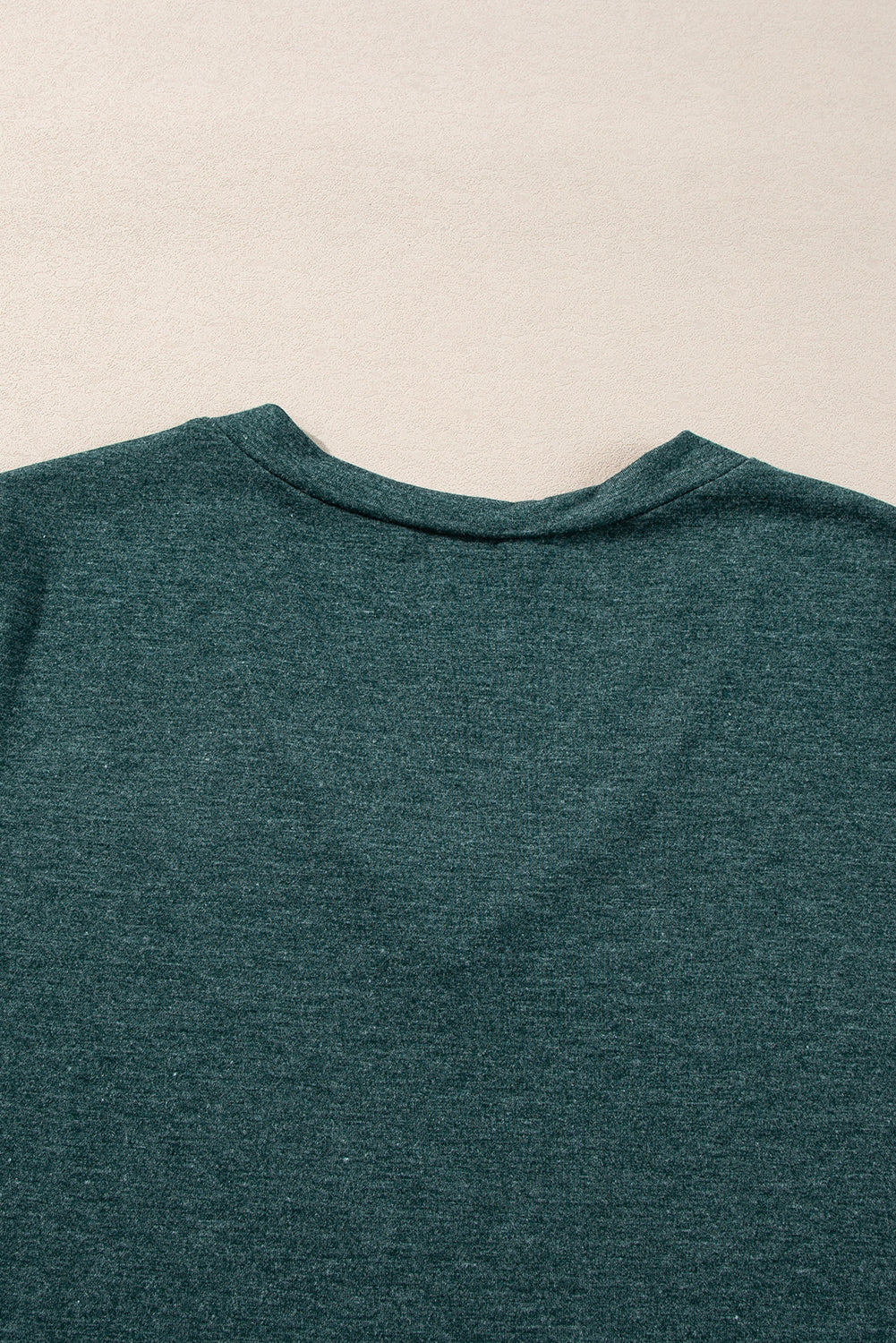 Mist Green Long Sleeve V Neck Top