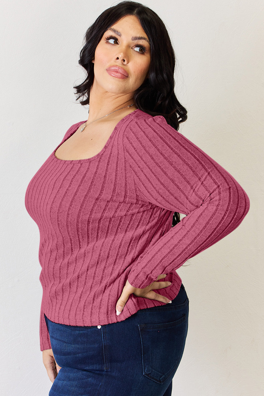 Ribbed Long Sleeve Top