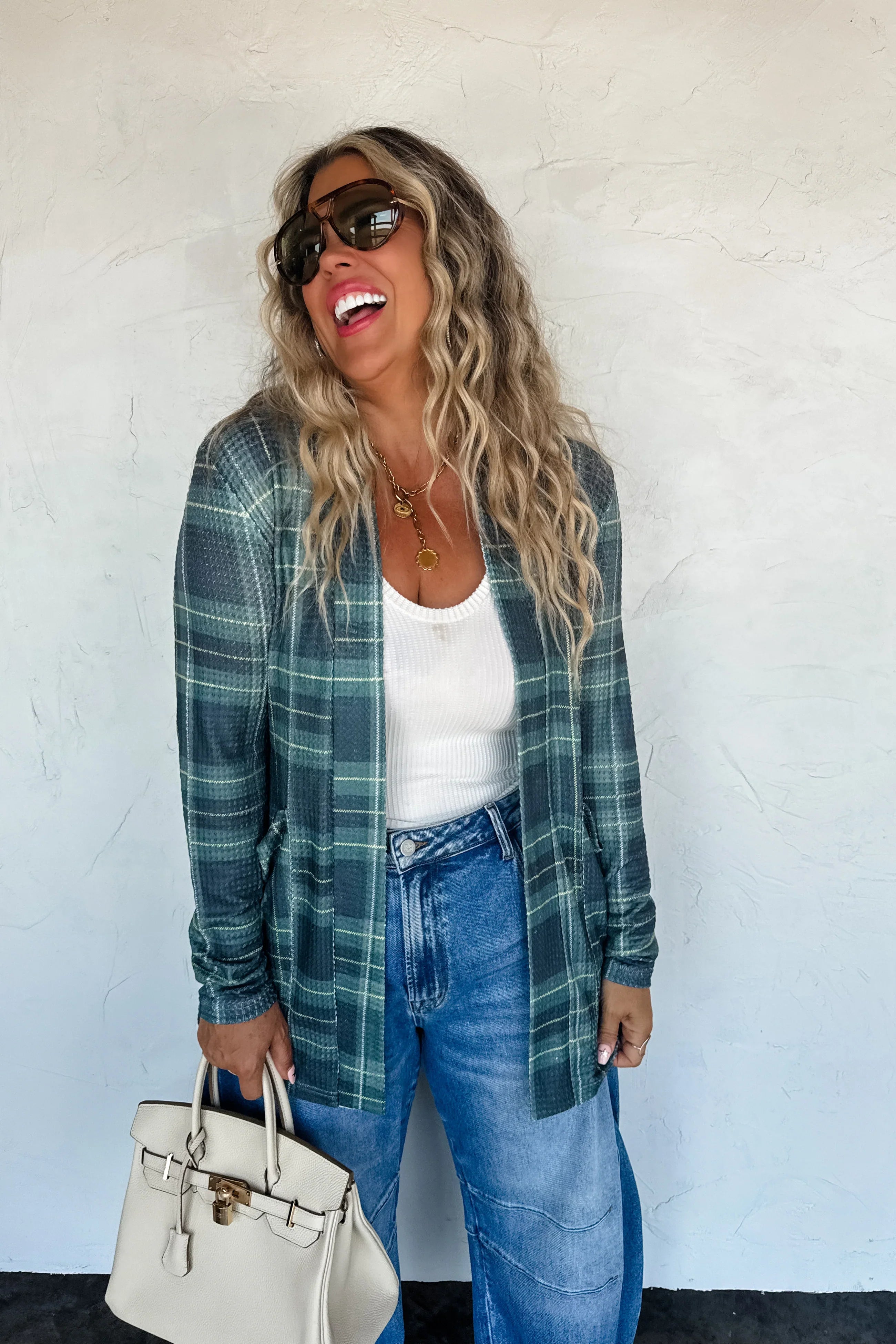 PRE-ORDER: Plaid Lola Cardigans