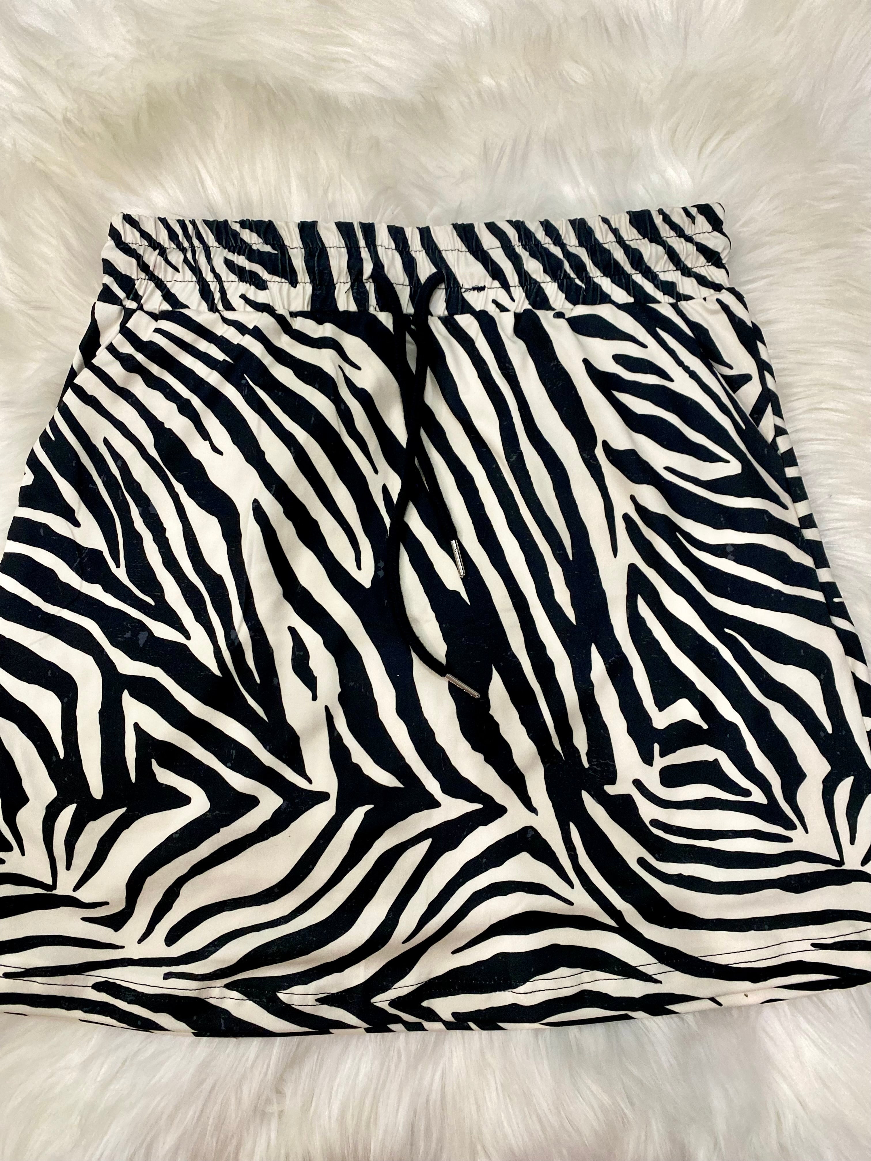 PreOrder | The Zoe - Zebra Print Jogger Skirt