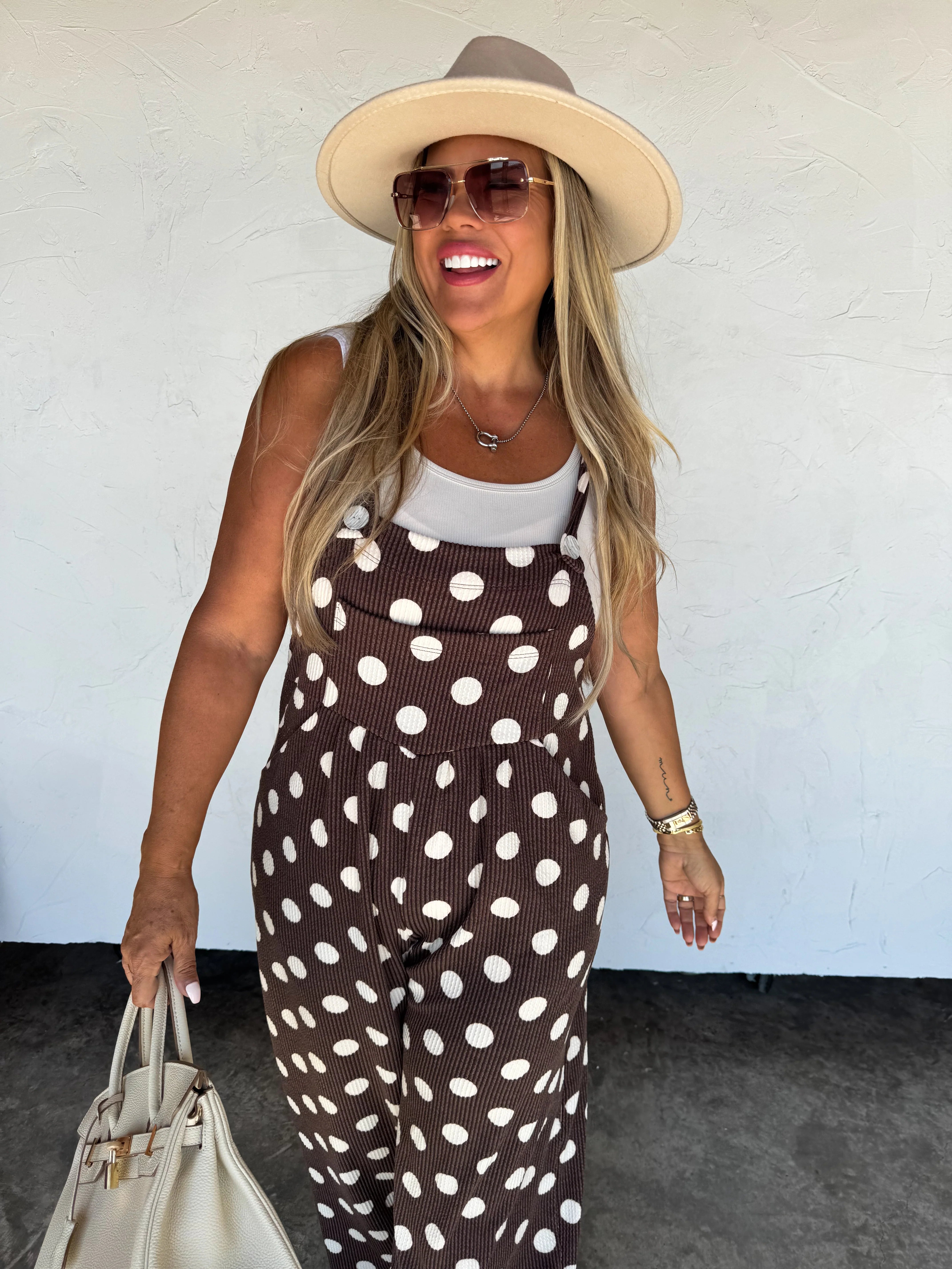 PRE-ORDER: POLKA DOT KARLI BOHO OVERALLS