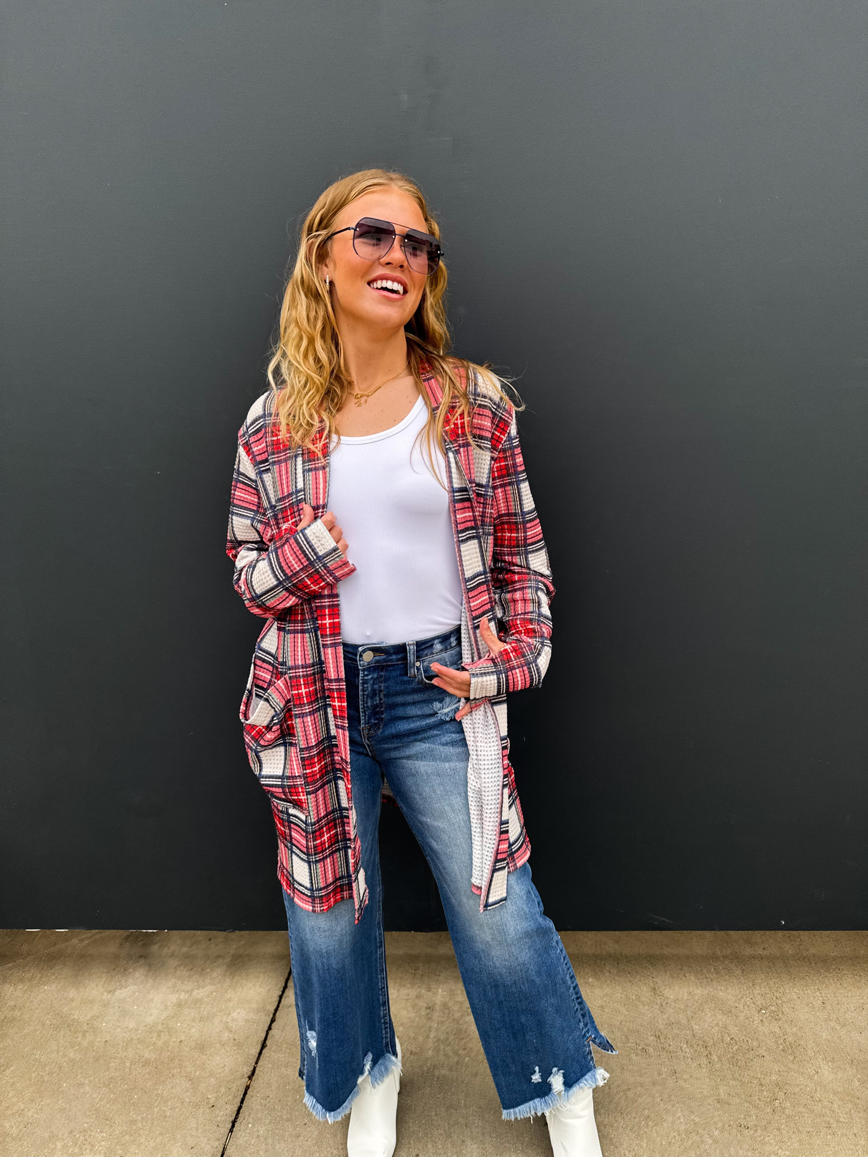 PRE-ORDER: WINTER PLAID LOLA CARDIGAN