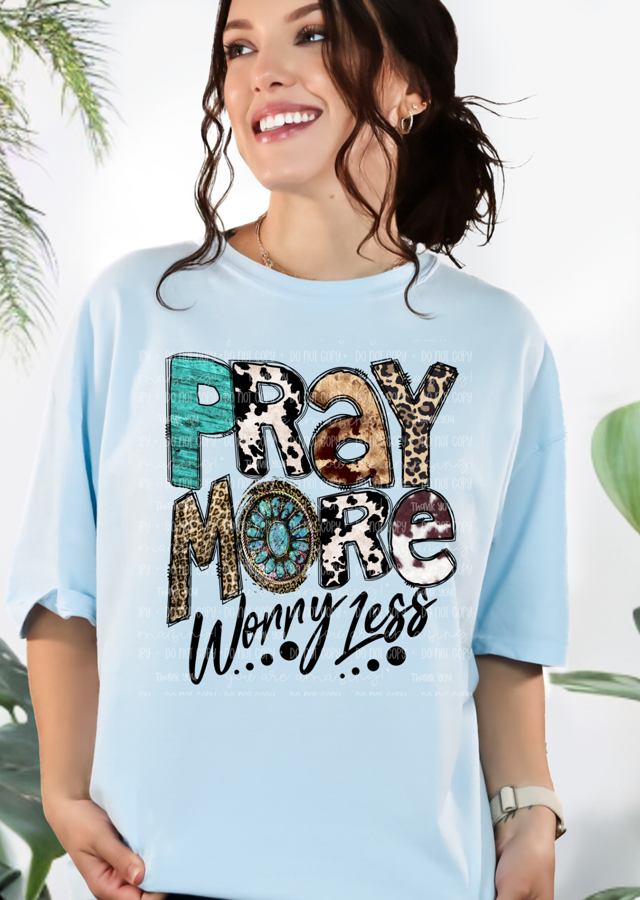 Pray More Worry Less Tee