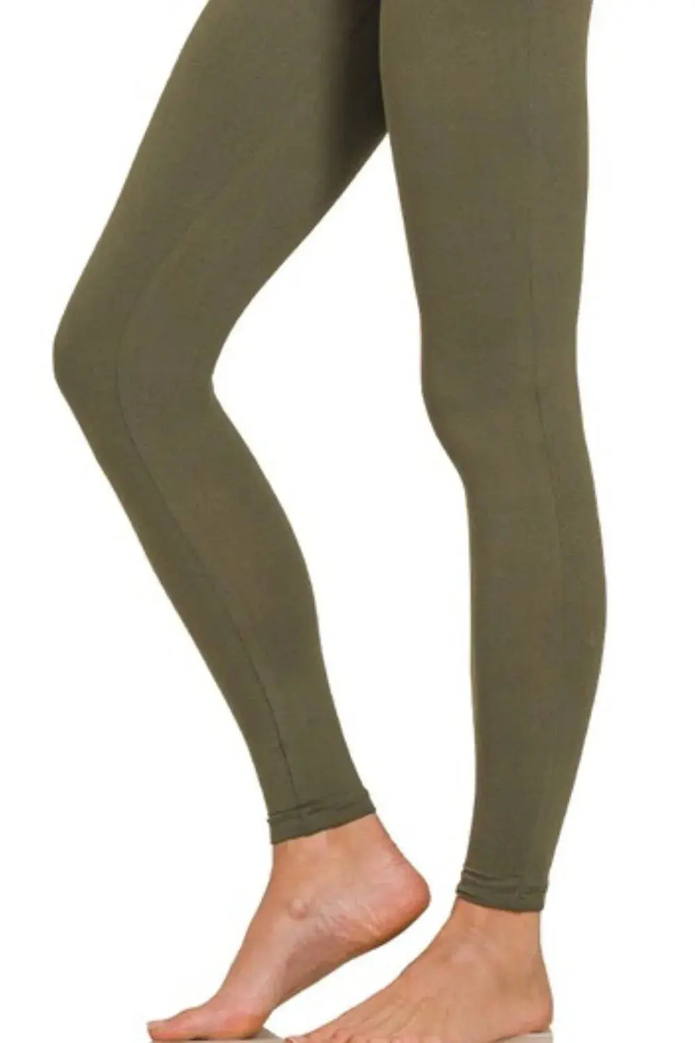 High-Waisted Microfiber Compression Leggings