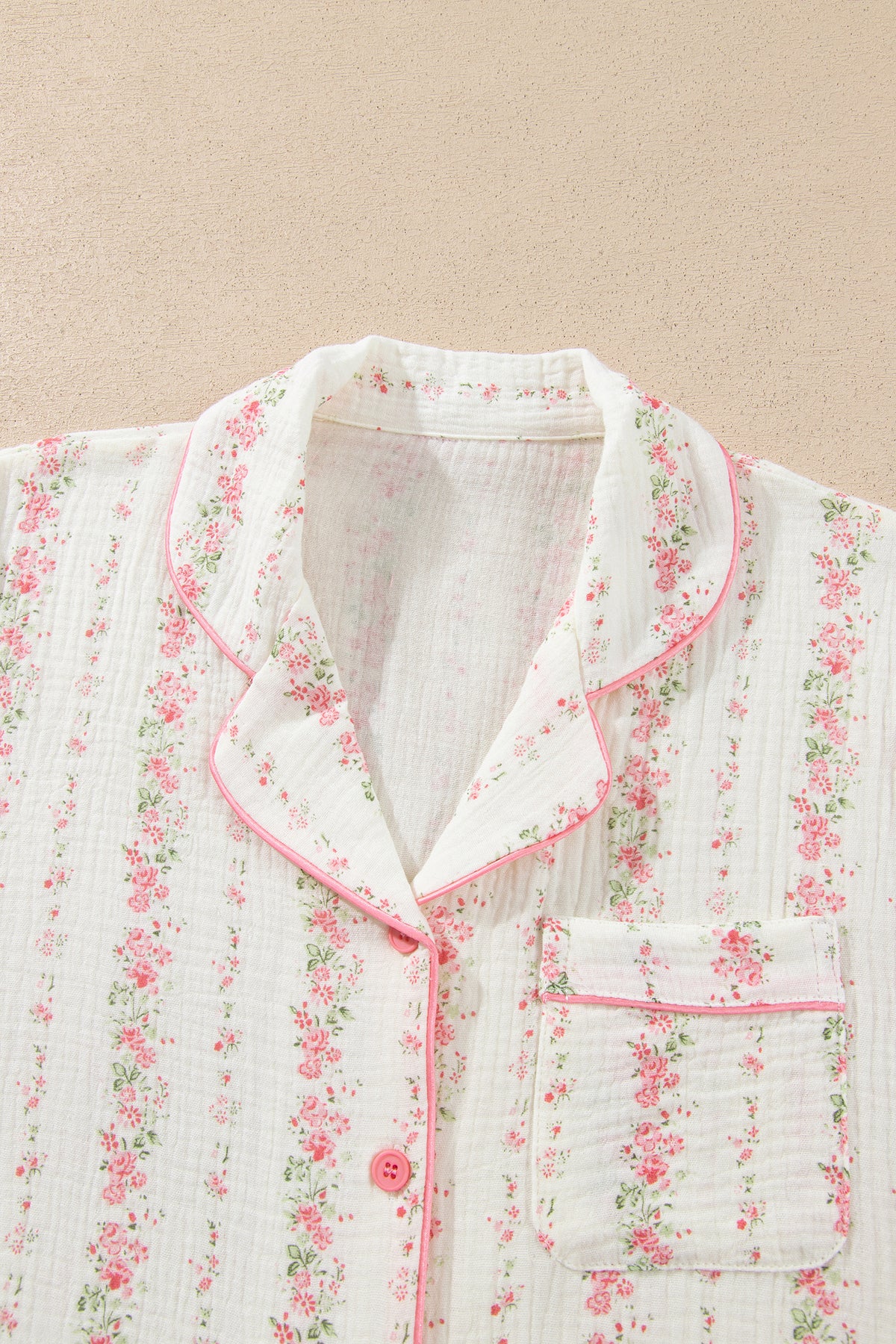 PRE-ORDER: Pink Floral Long Sleeve Pajama Set