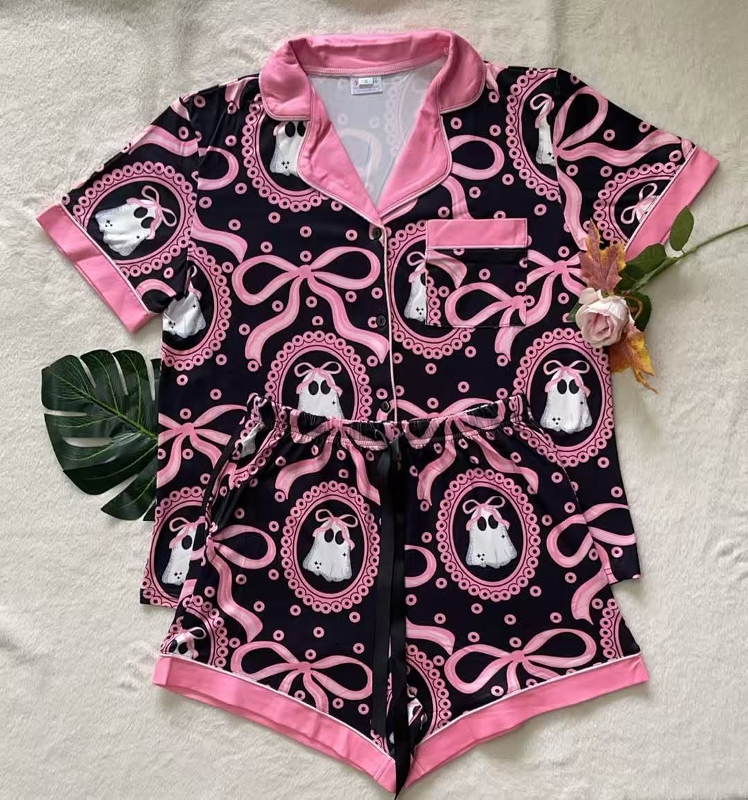PRE-ORDER: Halloween Button Down Pajama Set