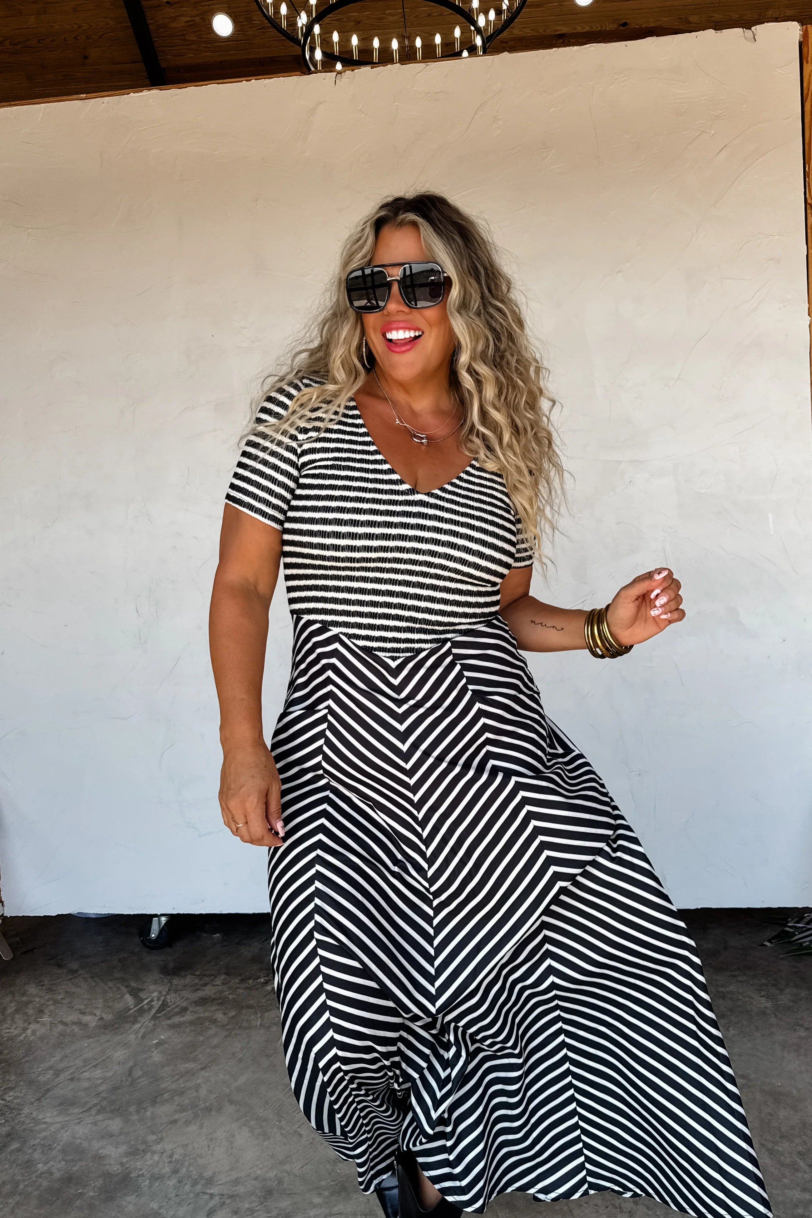 PRE-ORDER: Calista Stripe Dress