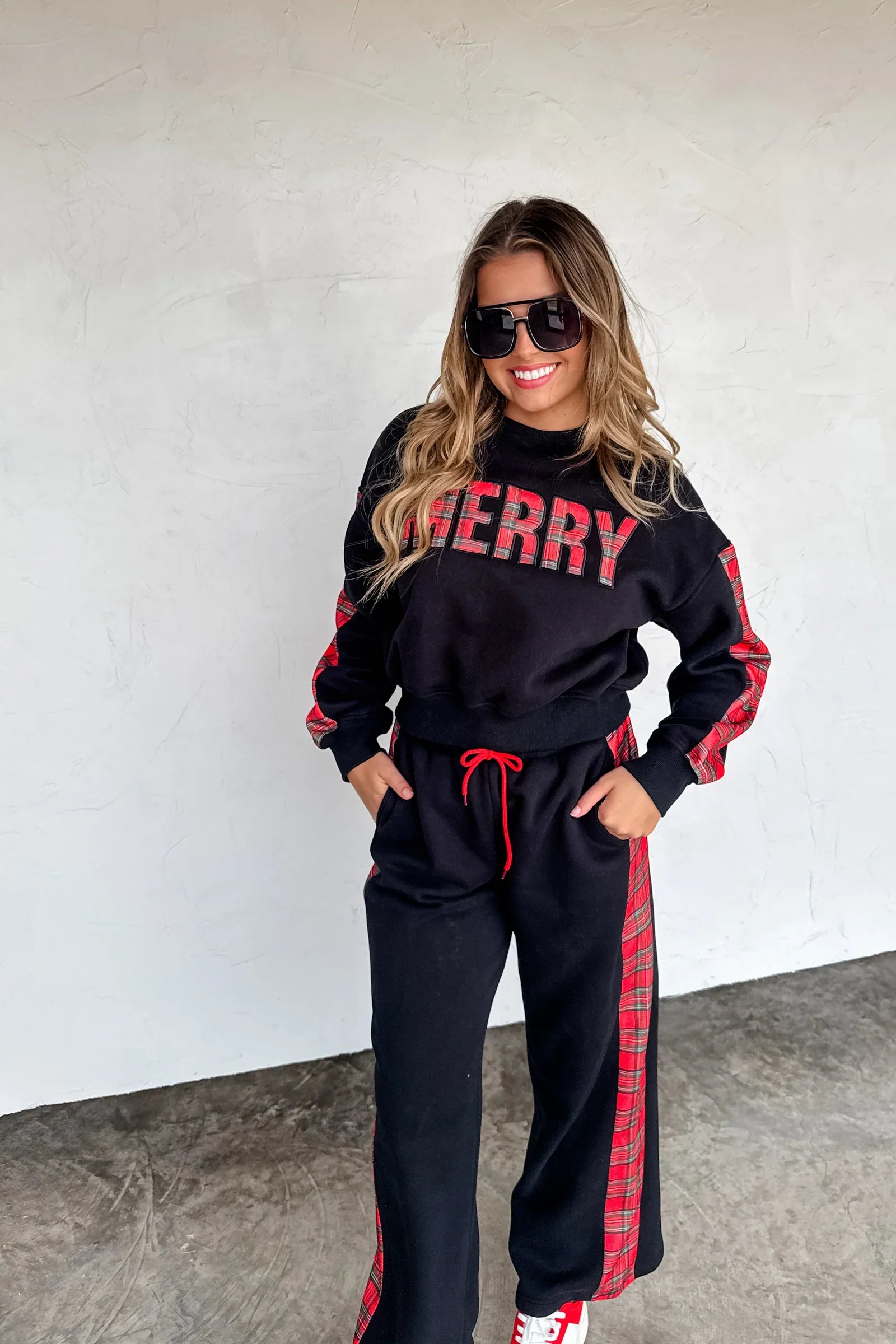 PRE-ORDER: Merry Plaid Pant Set