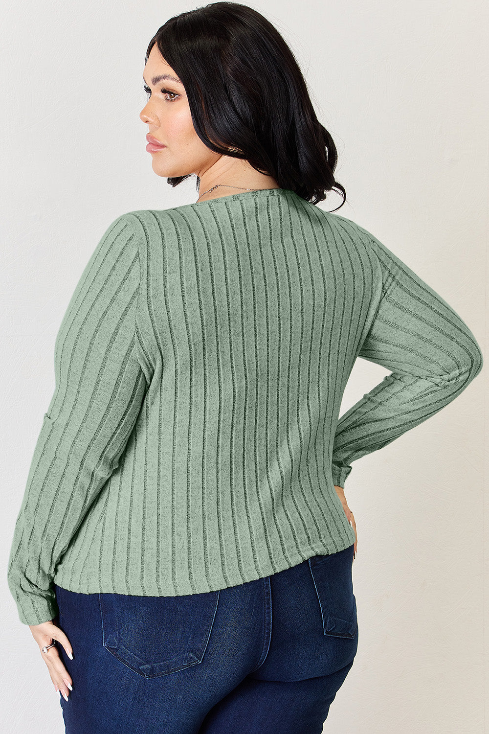 Ribbed Long Sleeve Top