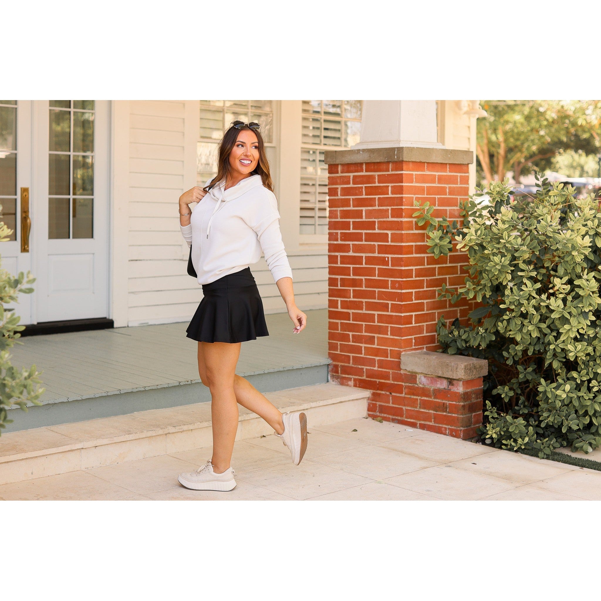 The Brielle Black Skort