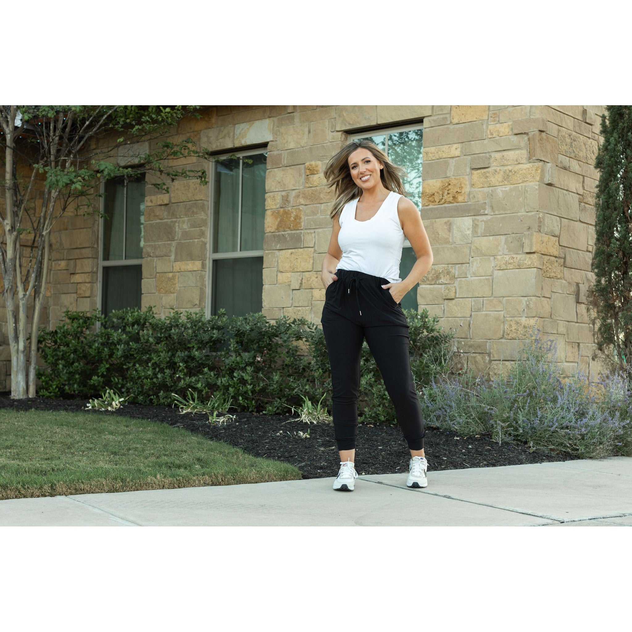 The Reagan Black Joggers  - Luxe Leggings by Julia Rose®