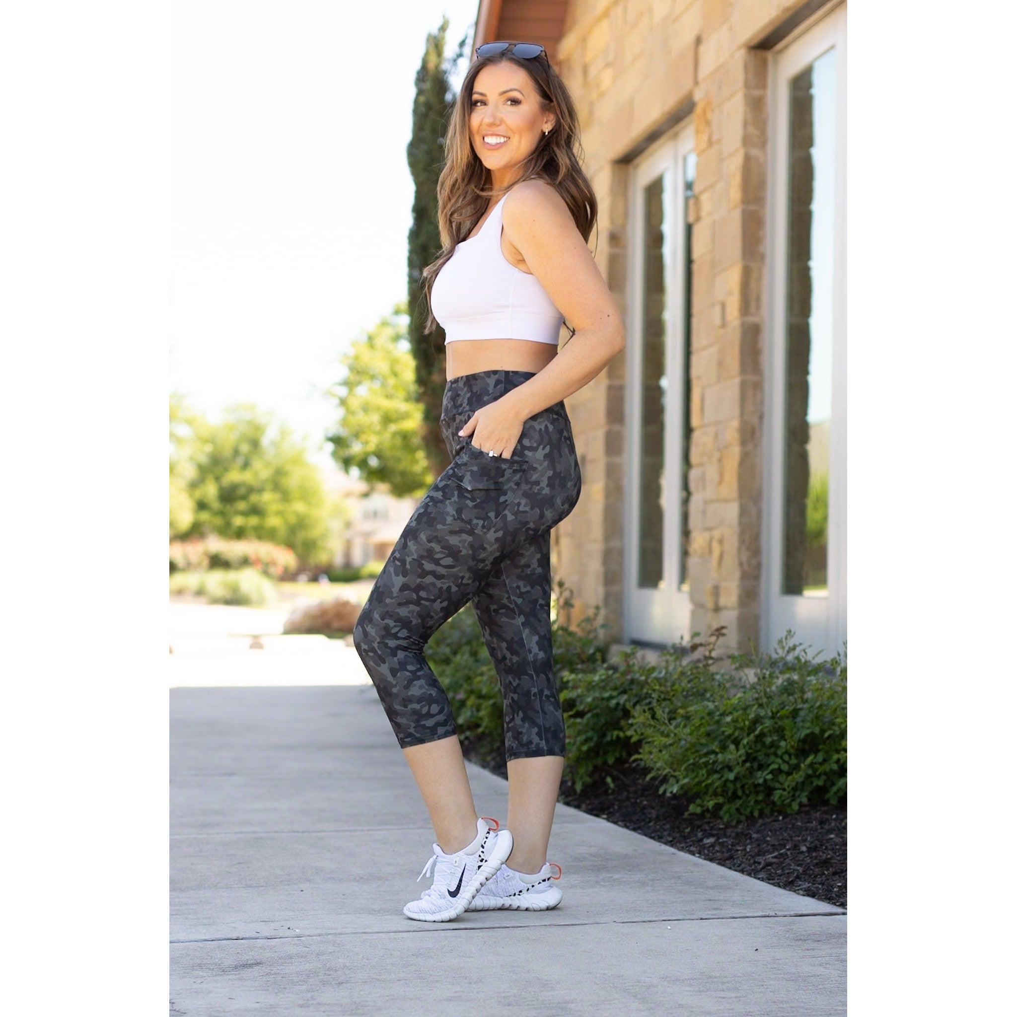 Army Camo CAPRI Leggings - Luxe Leggings