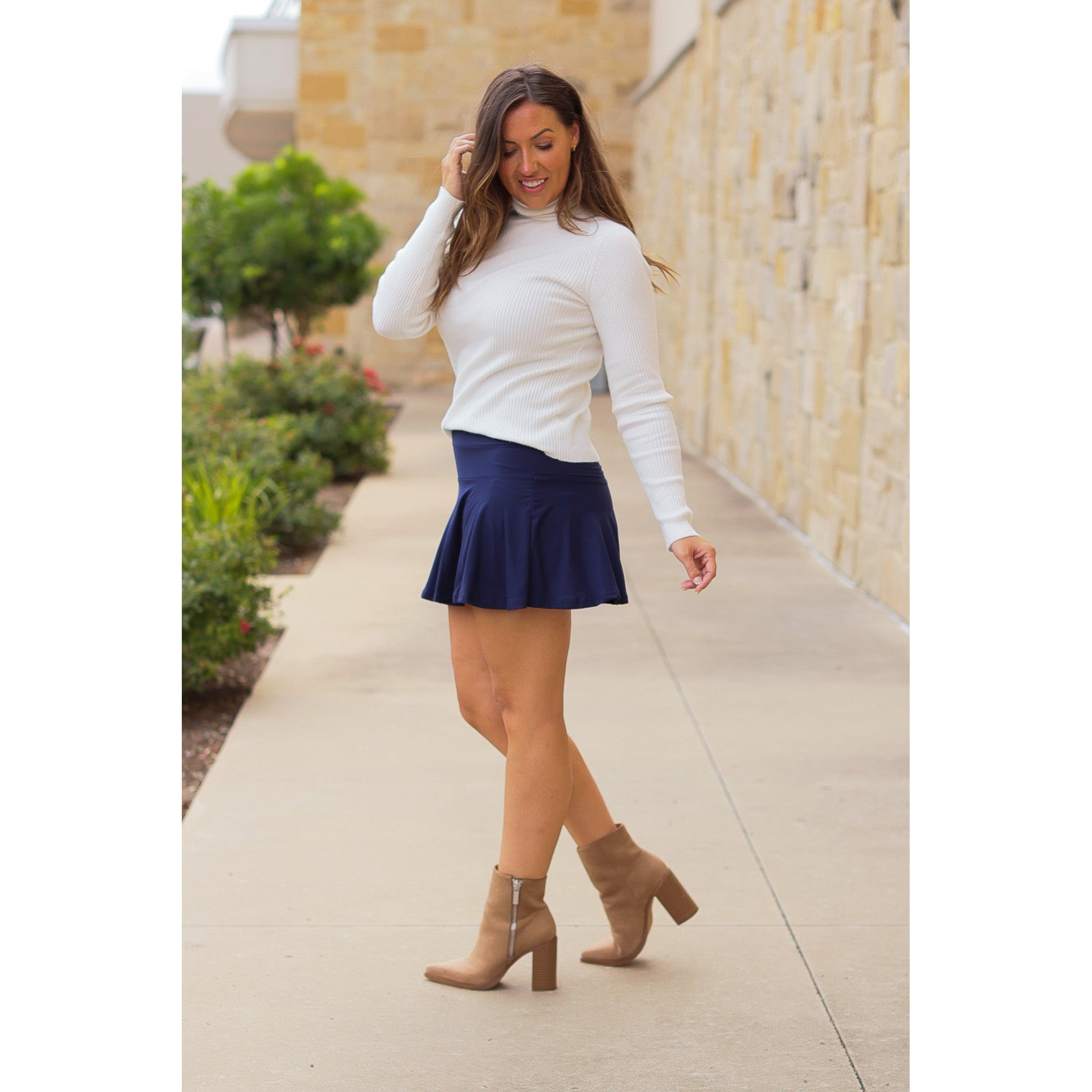 The Josie Navy Skort