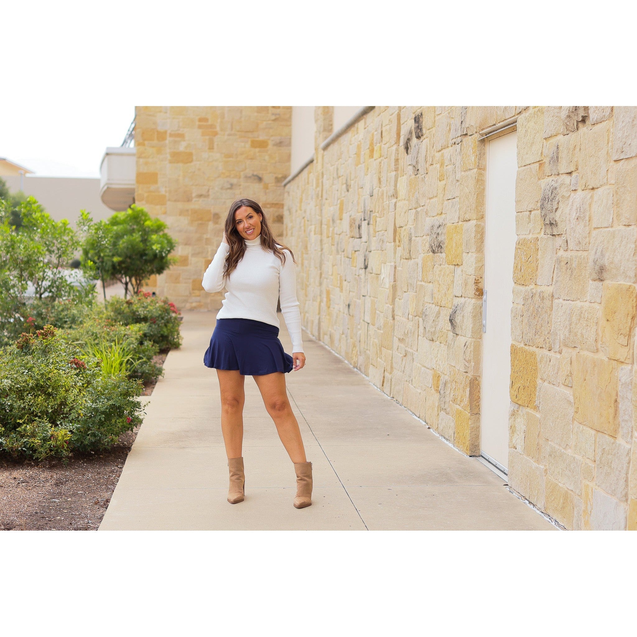 The Josie Navy Skort