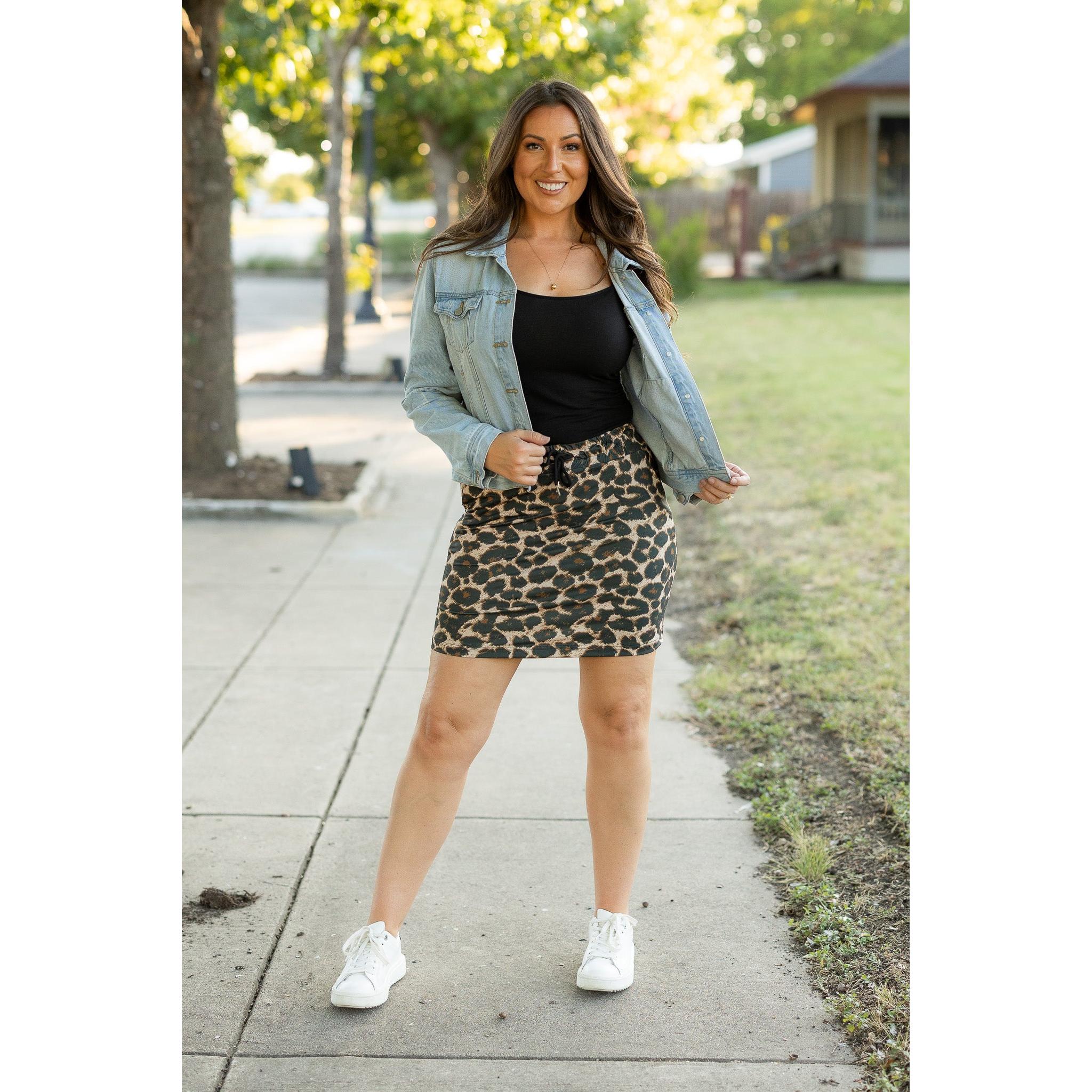 The Liana - Leopard 2.0 Jogger Skirt