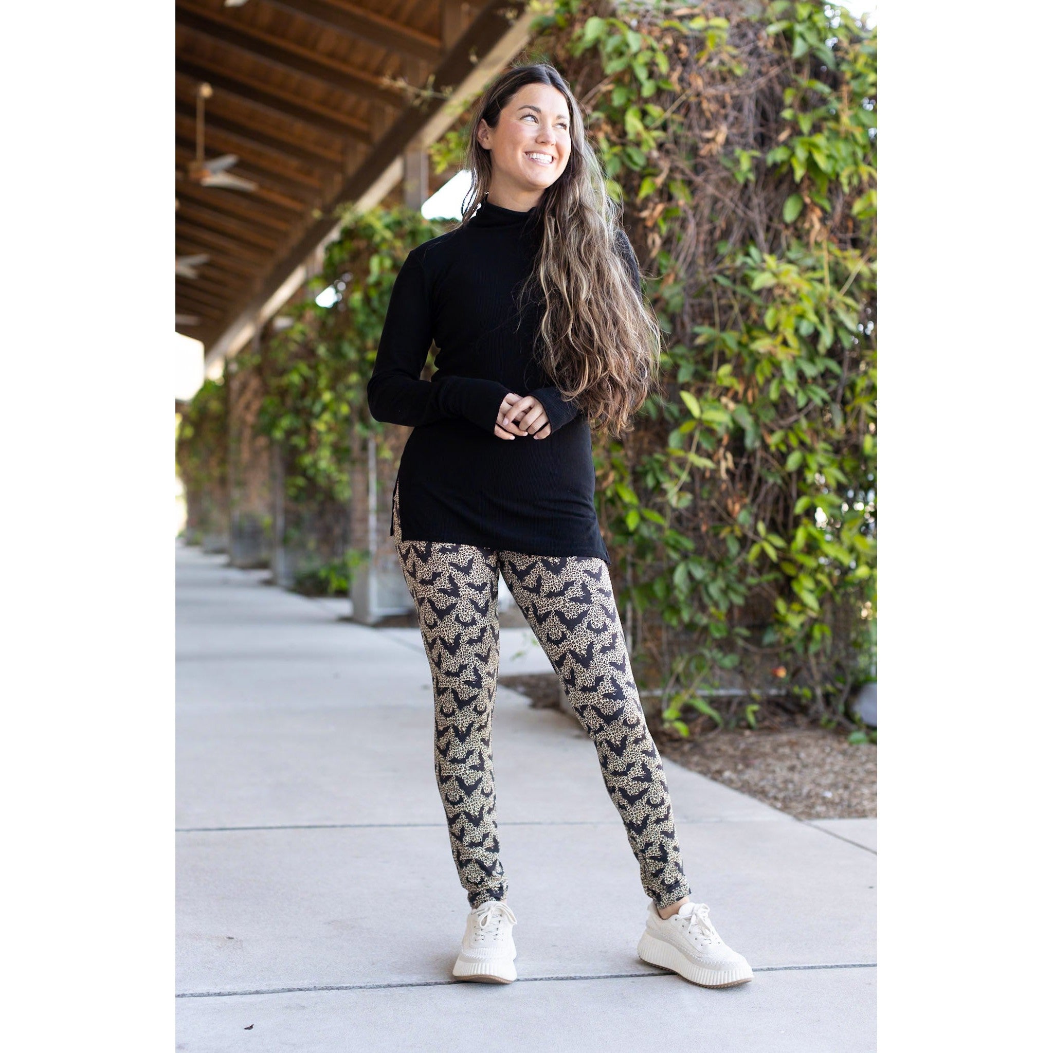 The Bianca - Leopard Bats Leggings
