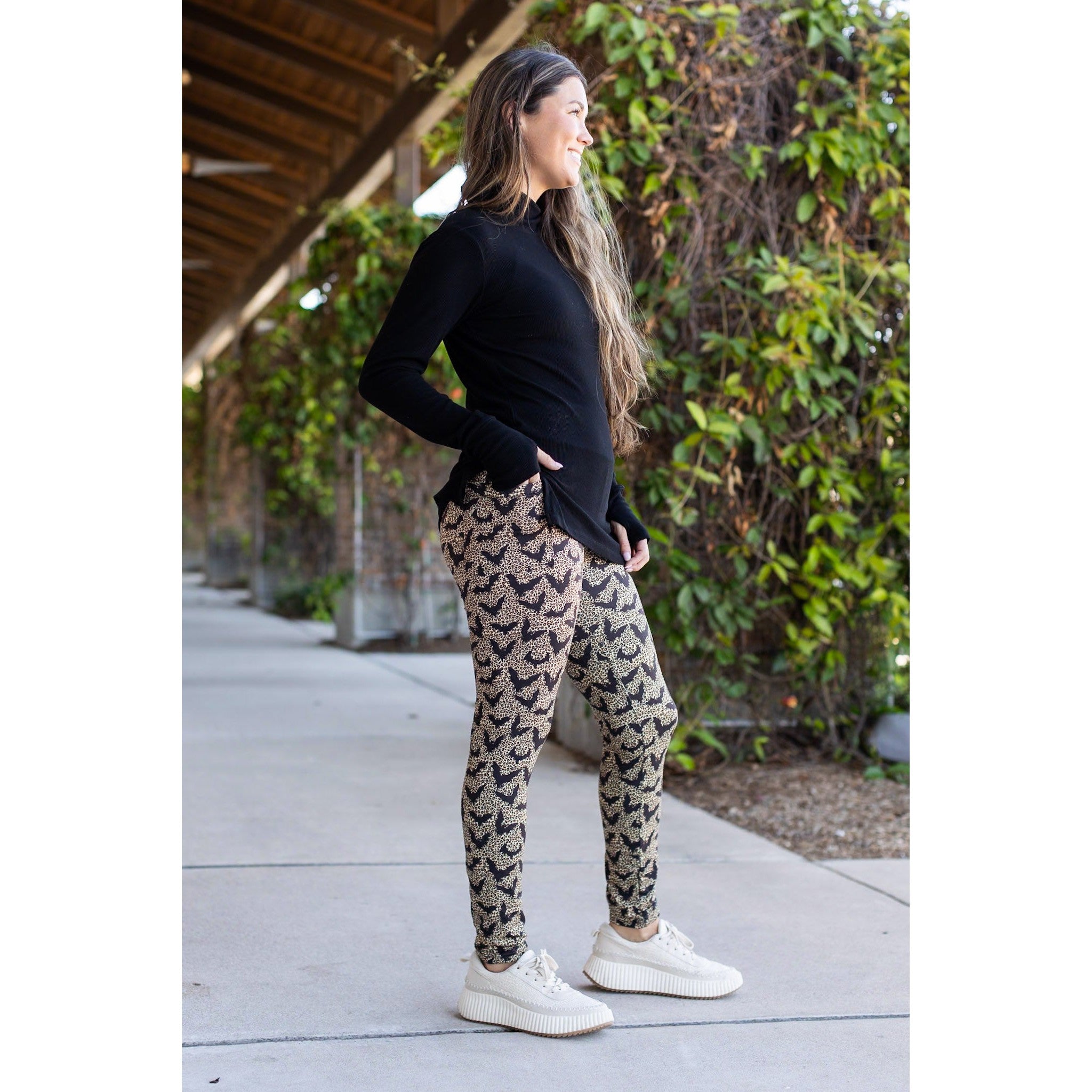 The Bianca - Leopard Bats Leggings