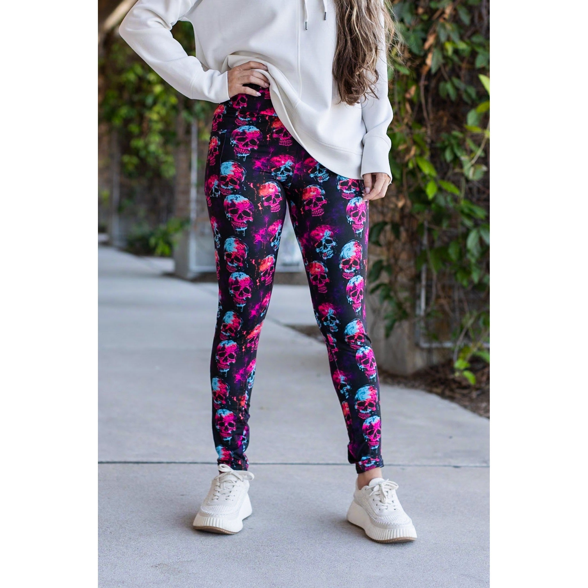 The Salem - Skull Leggings - Luxe Leggings by Julia Rose®