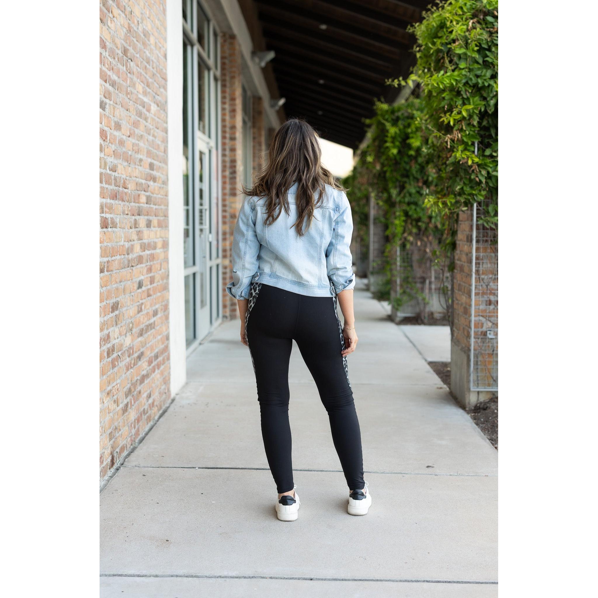 The Sabrina - Snow Leopard Panel Leggings