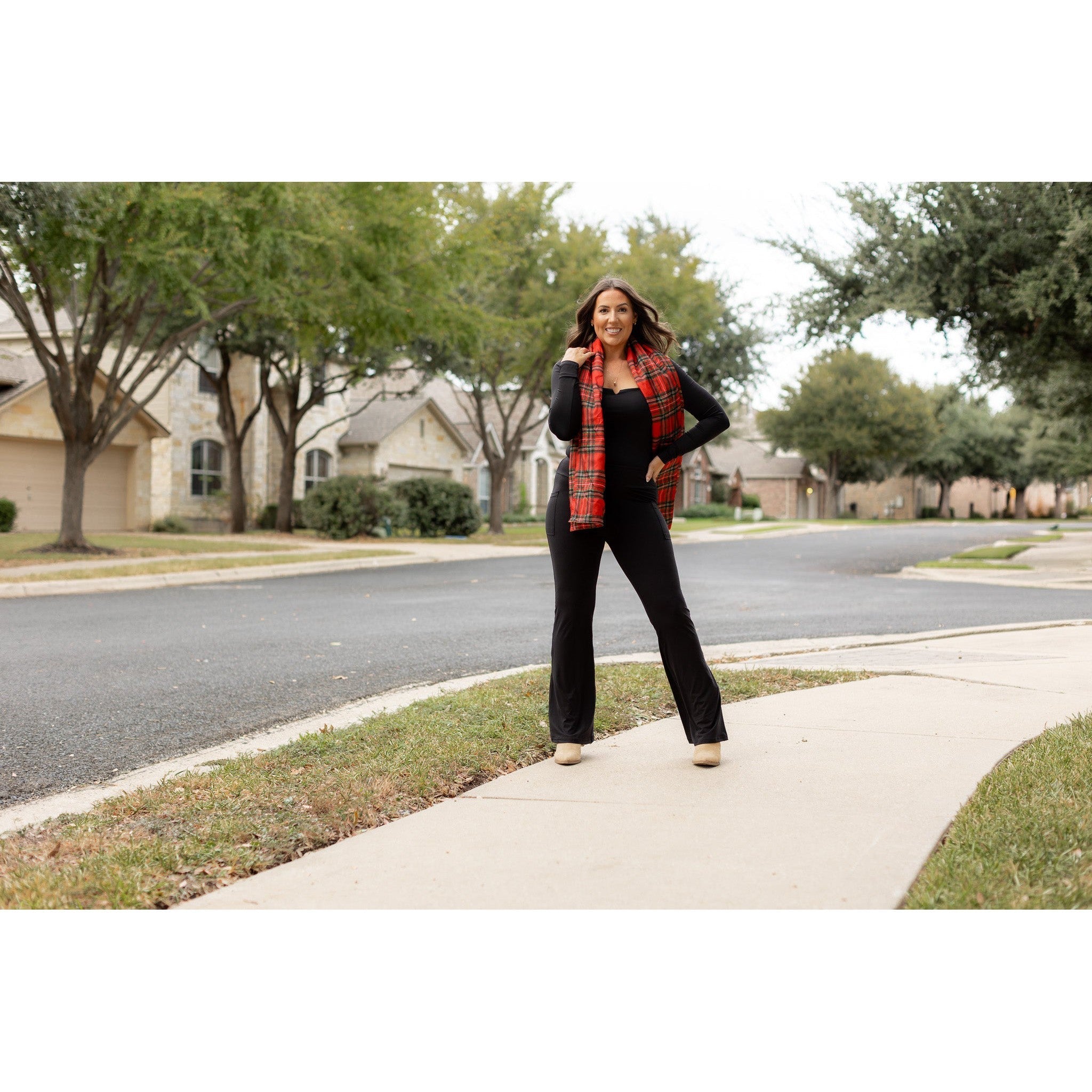 The Vanessa - 30” - Black Bootcut Leggings