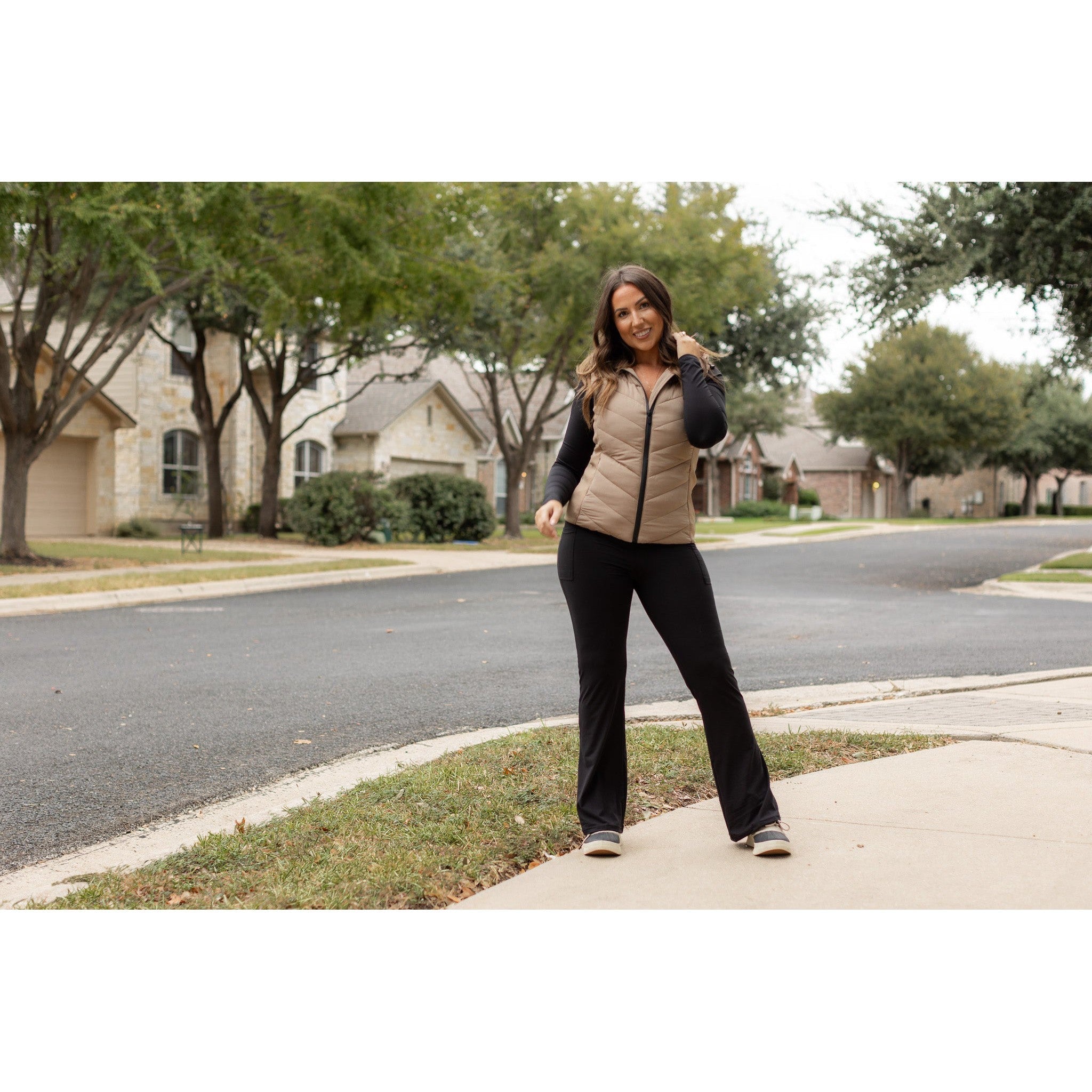 The Vanessa - 30” - Black Bootcut Leggings