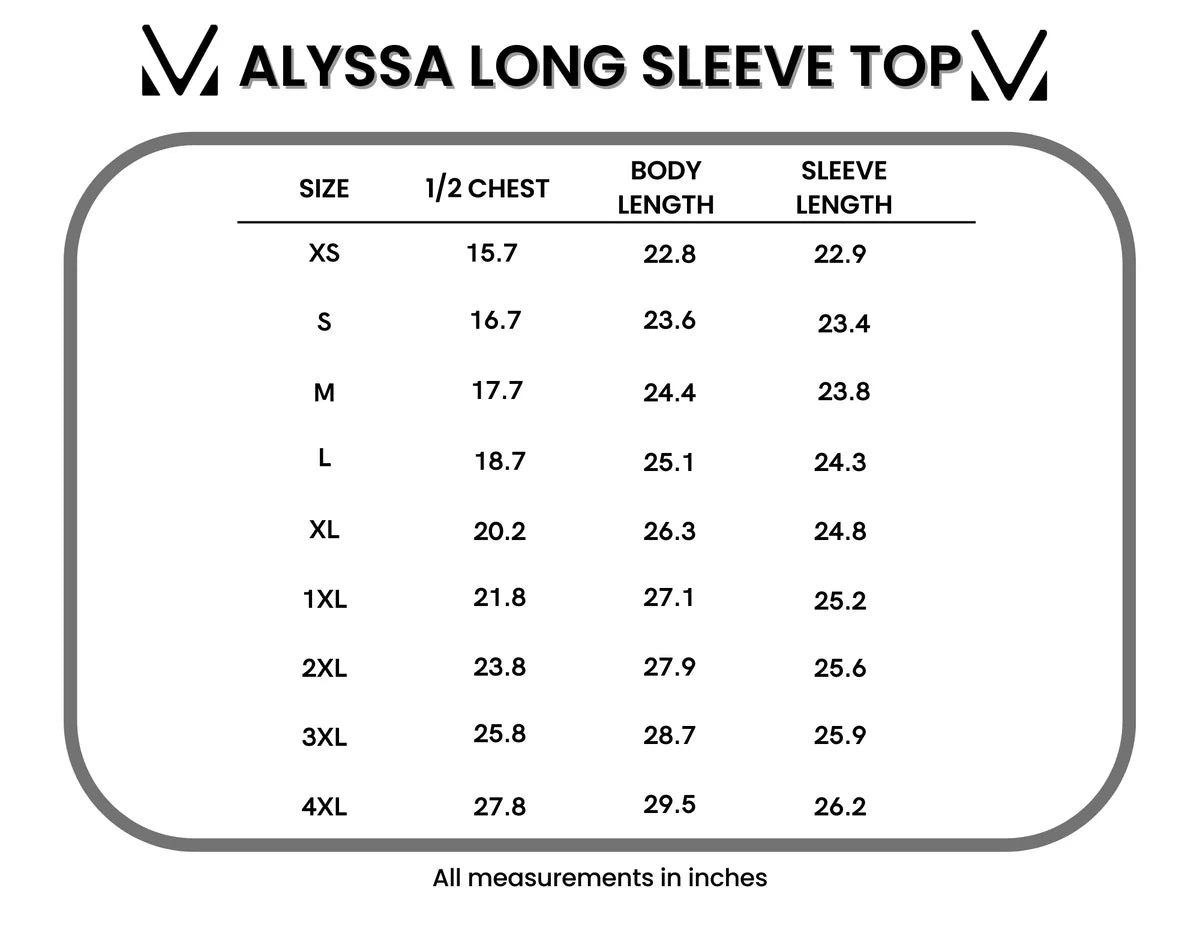 Alyssa Long Sleeve Top - Burgundy Bloom