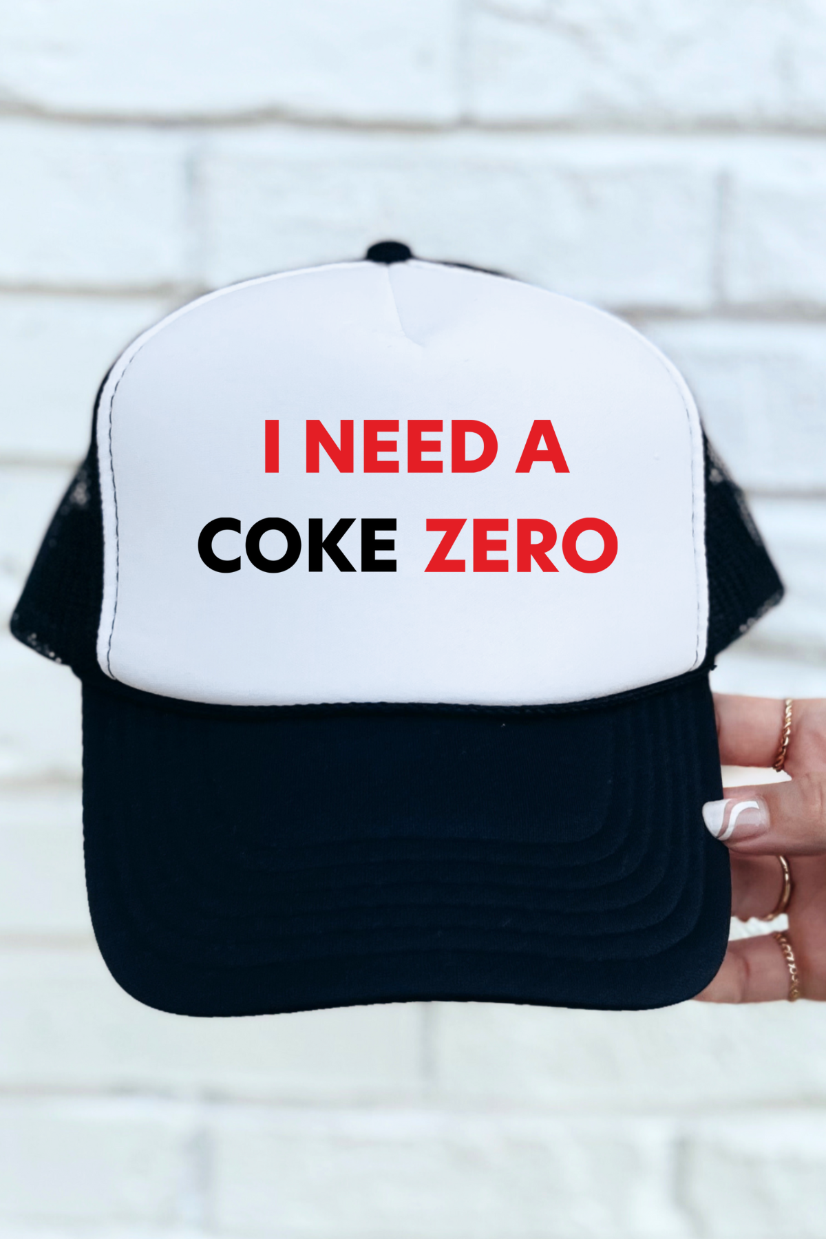 I Need A Coke Zero Trucker Hat