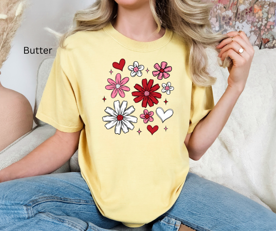 Valentine Floral Tee