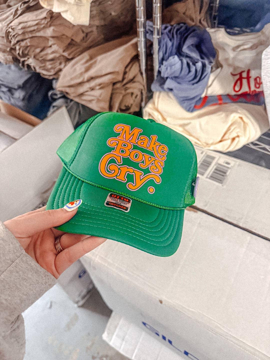 Make Boys Cry Trucker Hat