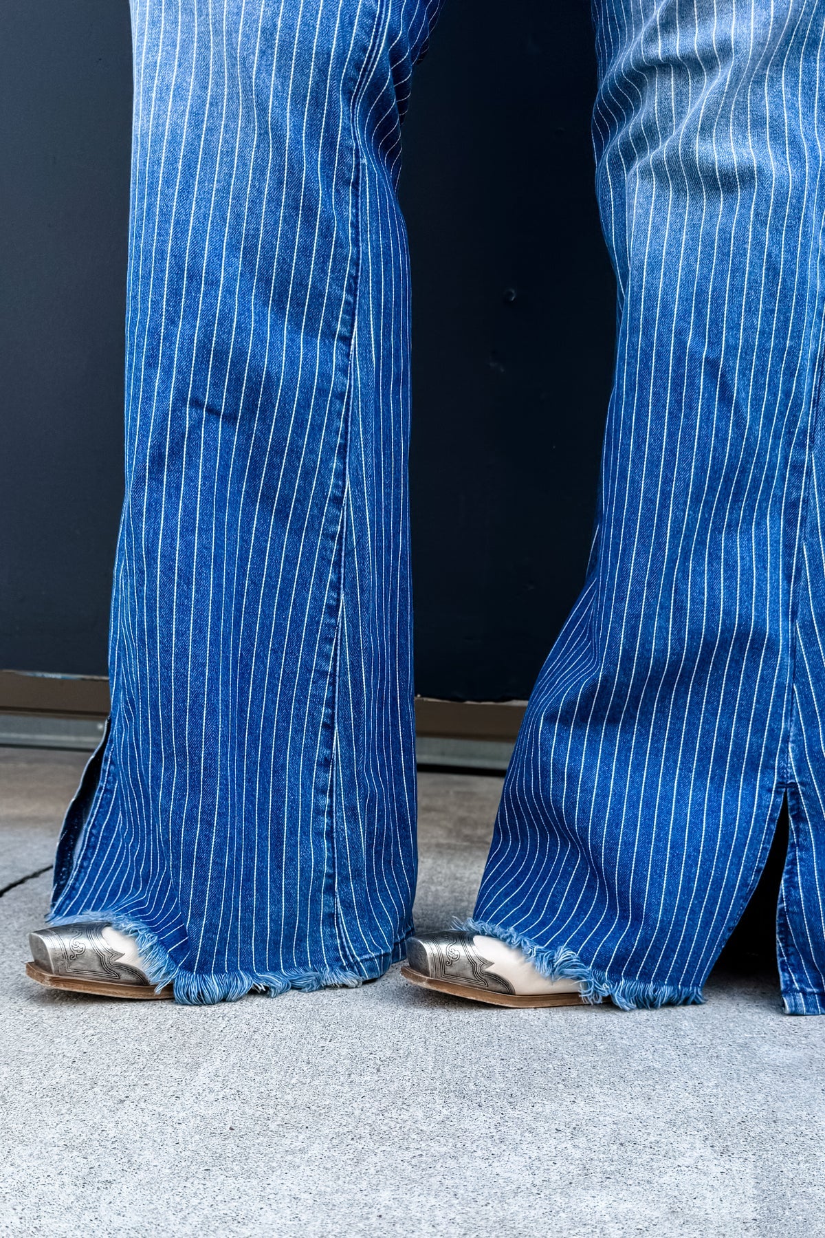 PRE-ORDER: TAKE SIDES PINSTRIPE JEANS