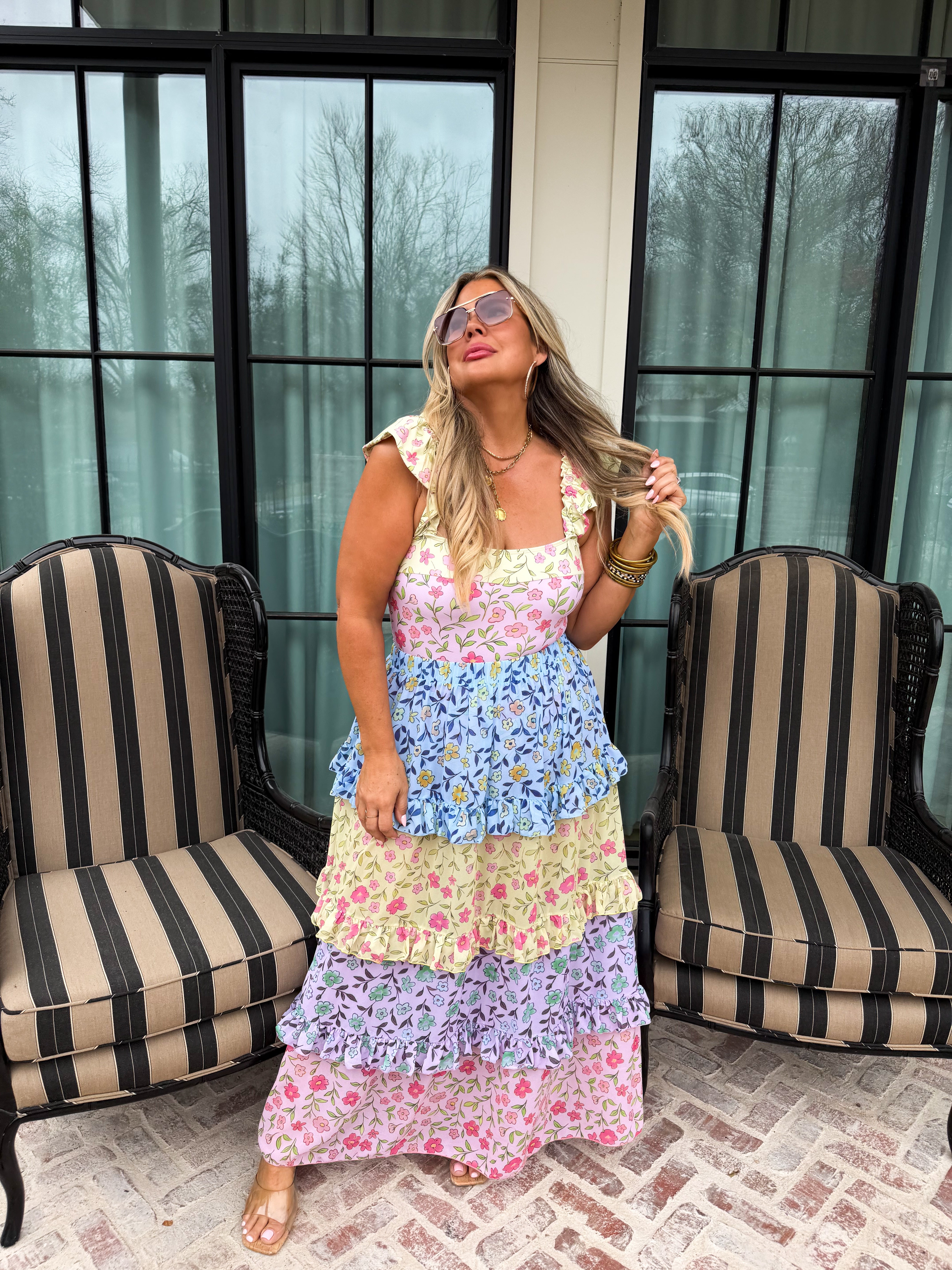 PRE-ORDER: FLORAL RAINBOW SWIM SET