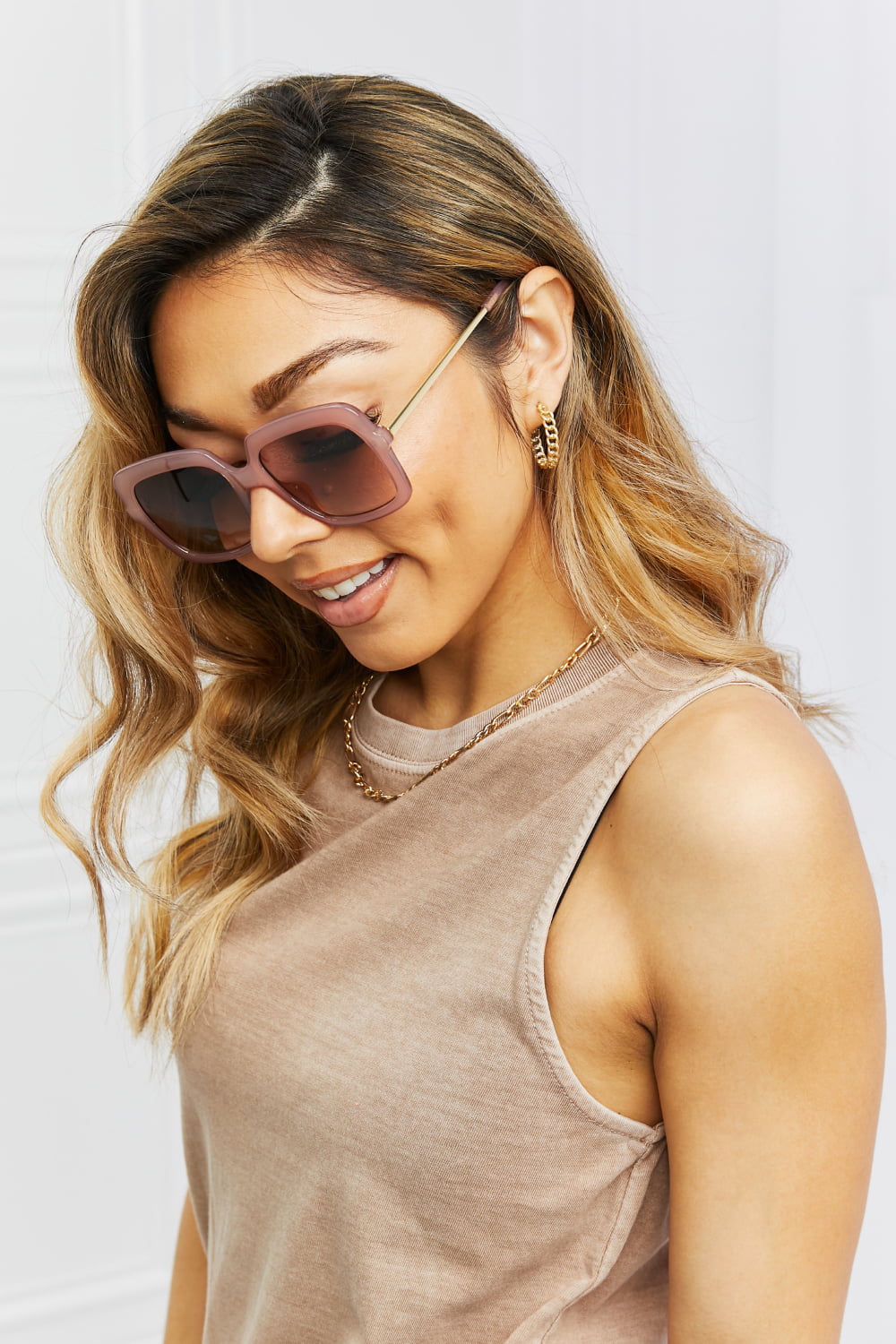 Square Temple Sunglasses