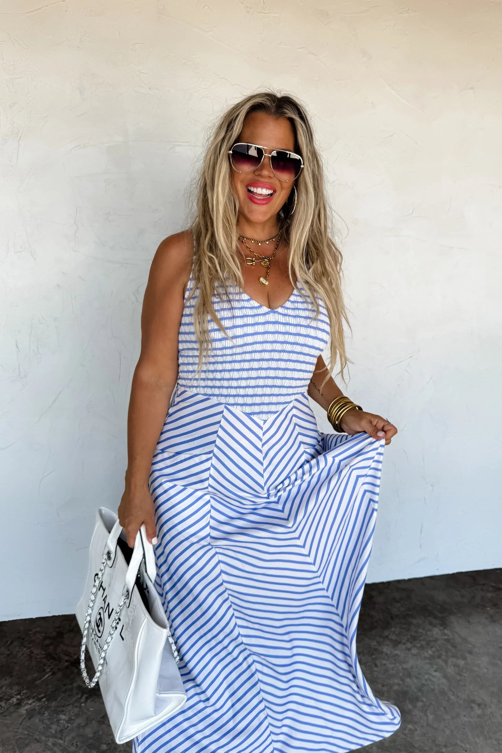PRE-ORDER: Luciana Stripe Dress