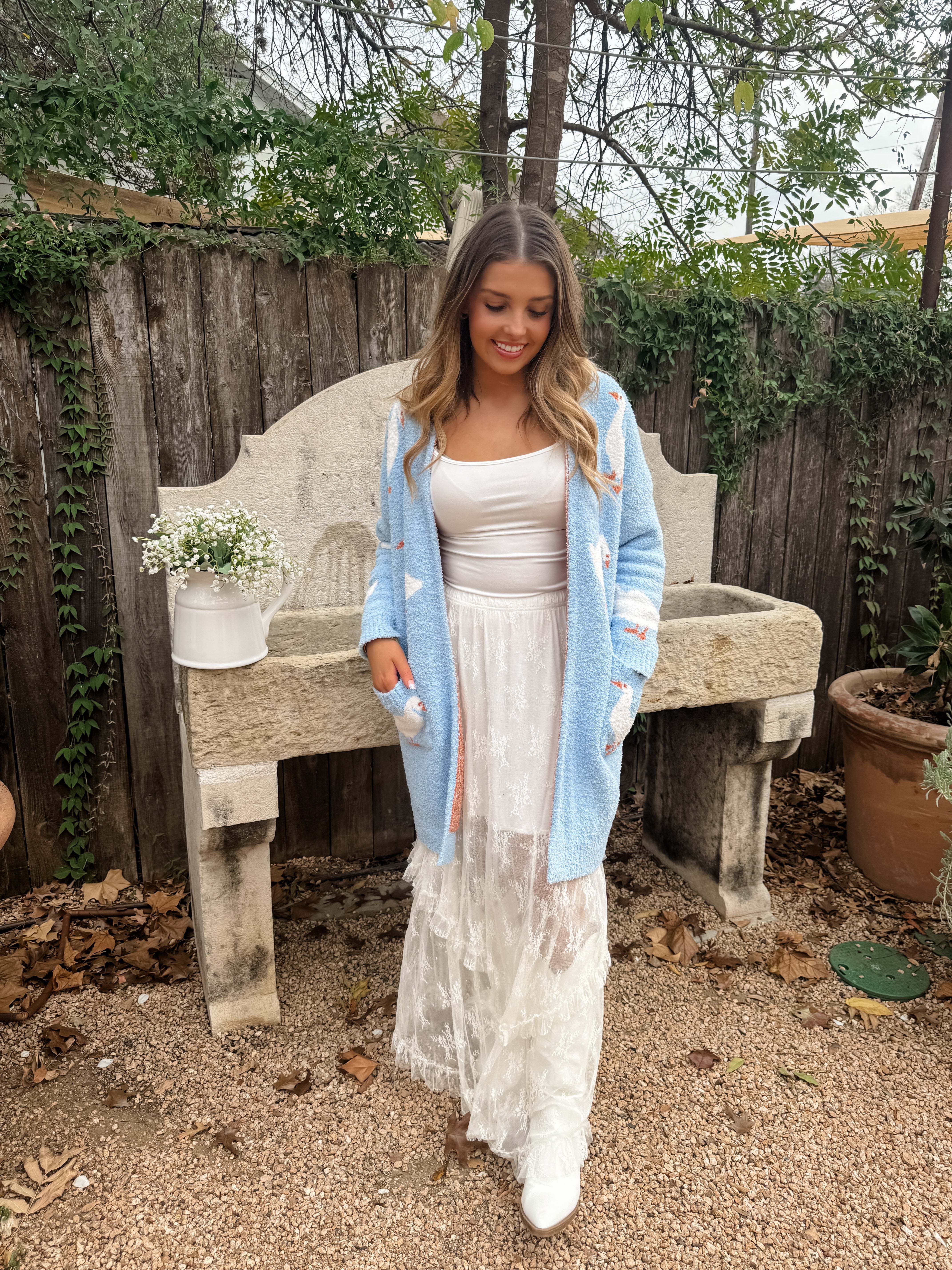 PRE-ORDER: FARM GIRL CLOUD CARDIGAN