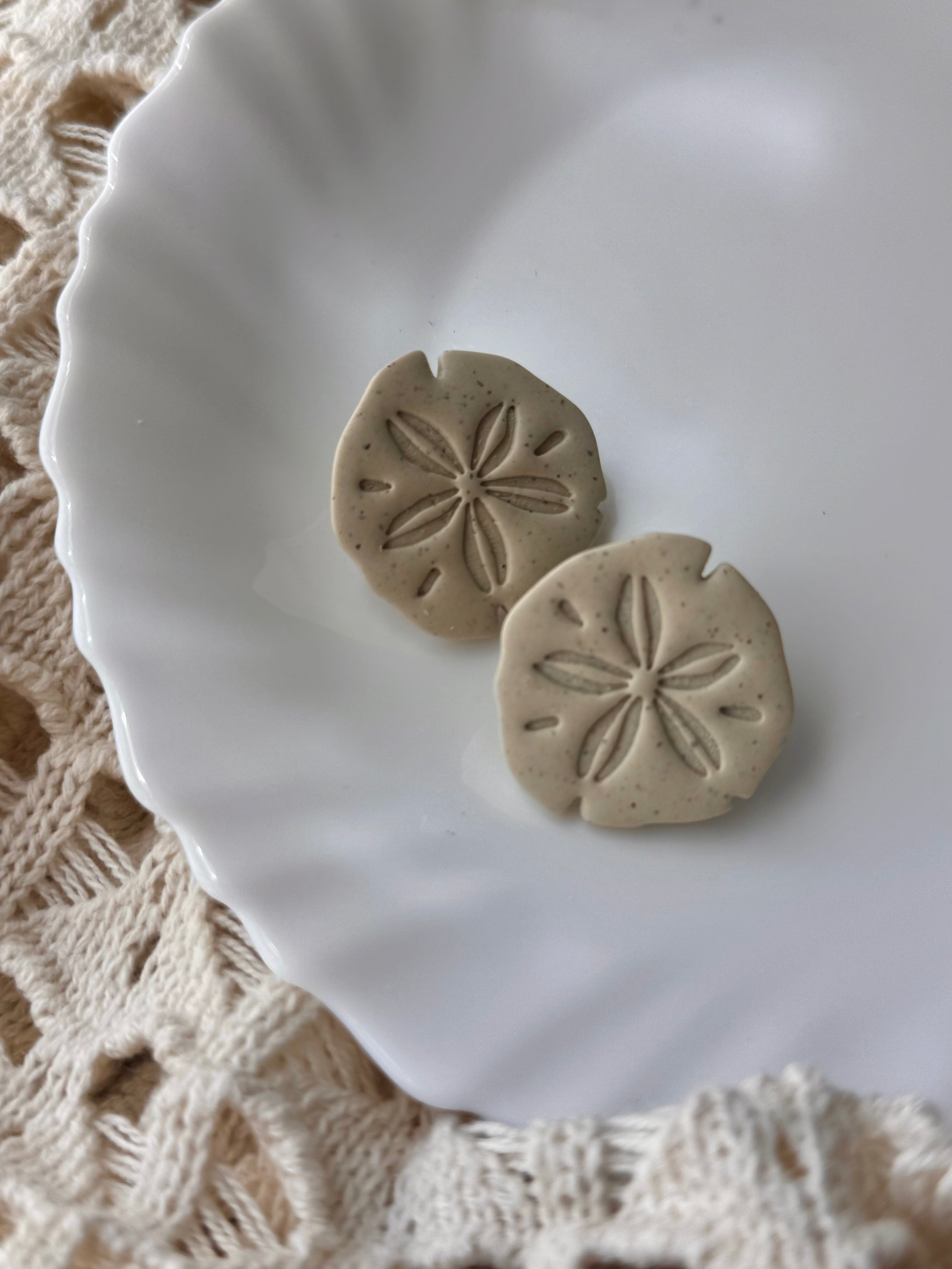 Sand Dollar Statement Studs