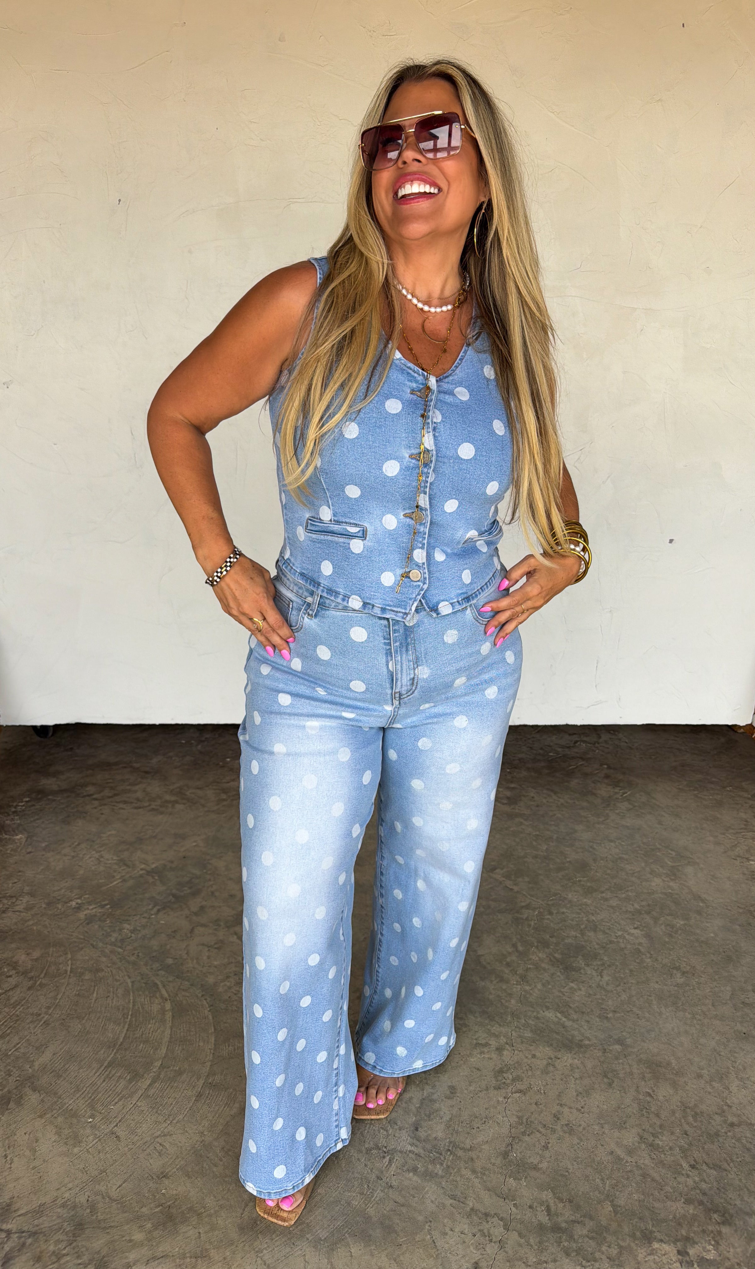 PRE-ORDER: SPOT ON POLKA DOT JEANS