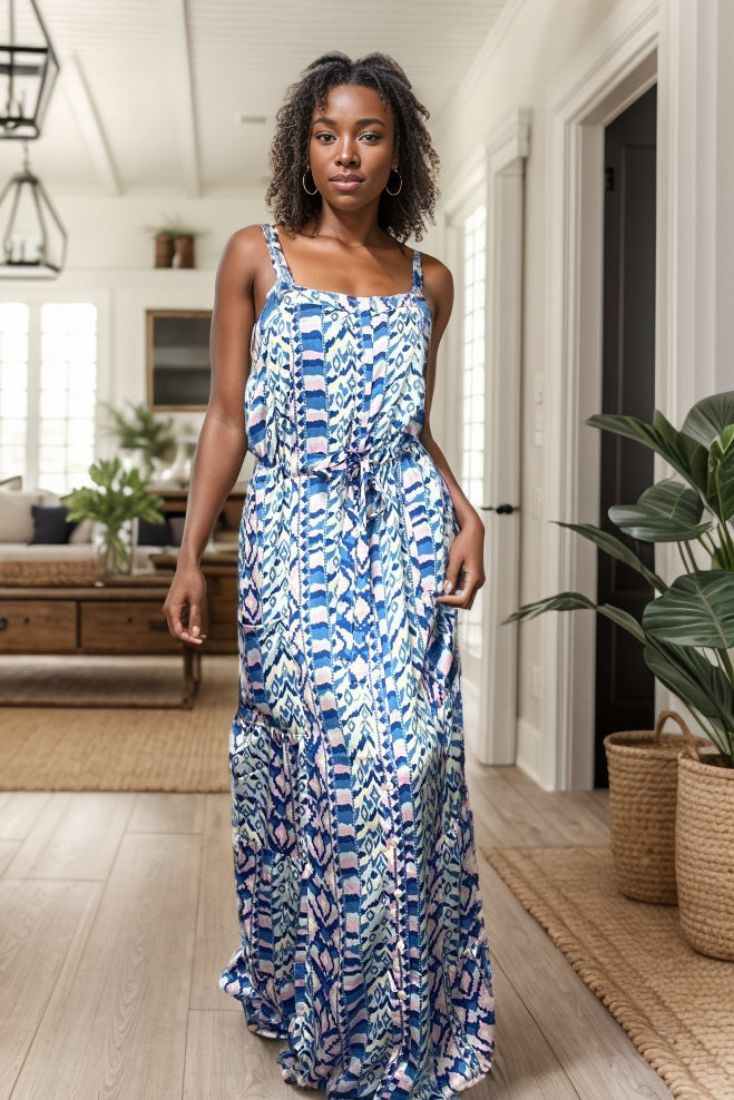 Abby Road Royal Blue Maxi Dress