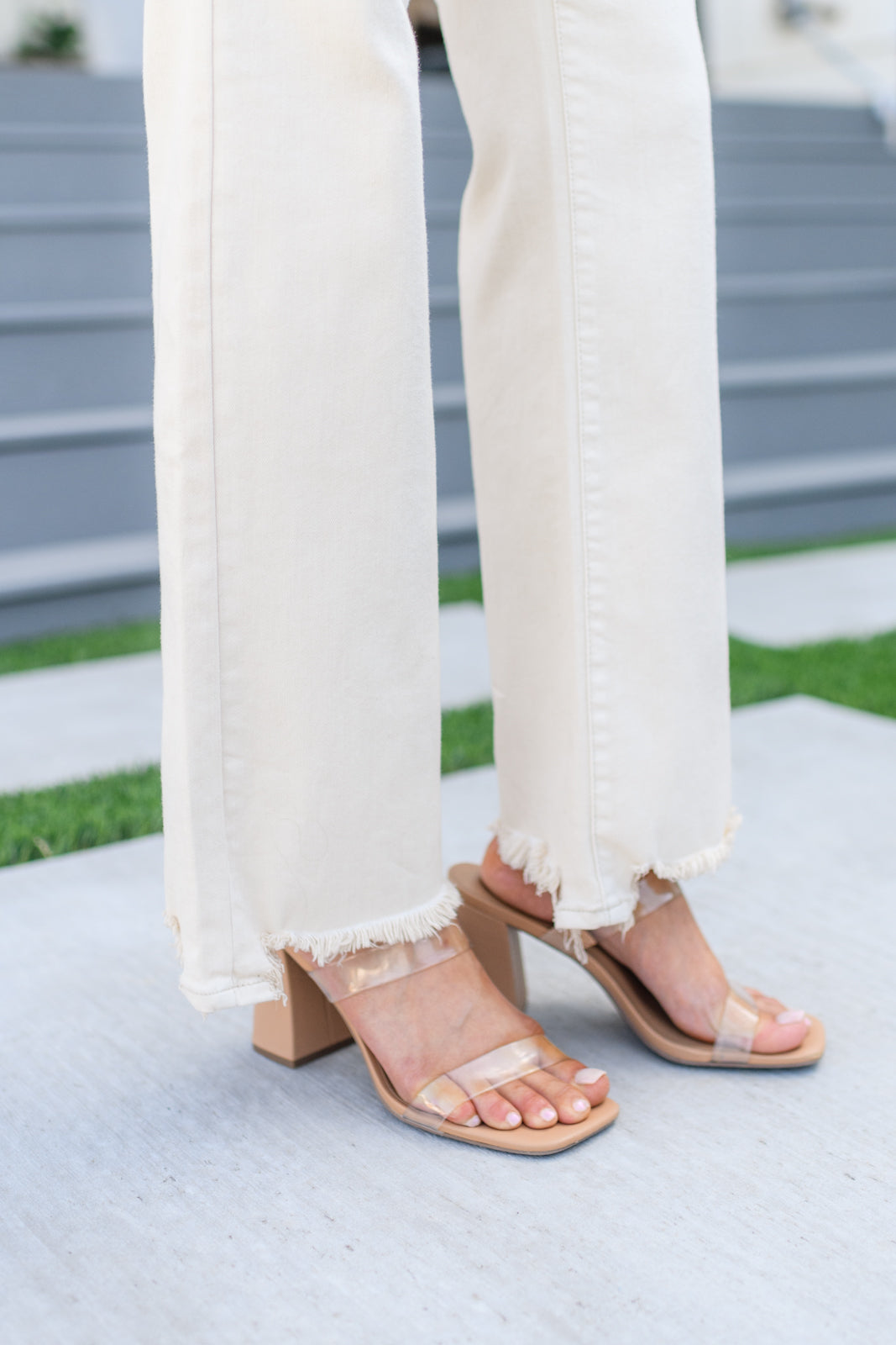 High Rise Over Dyed 90's Straight Jeans in Light Khaki