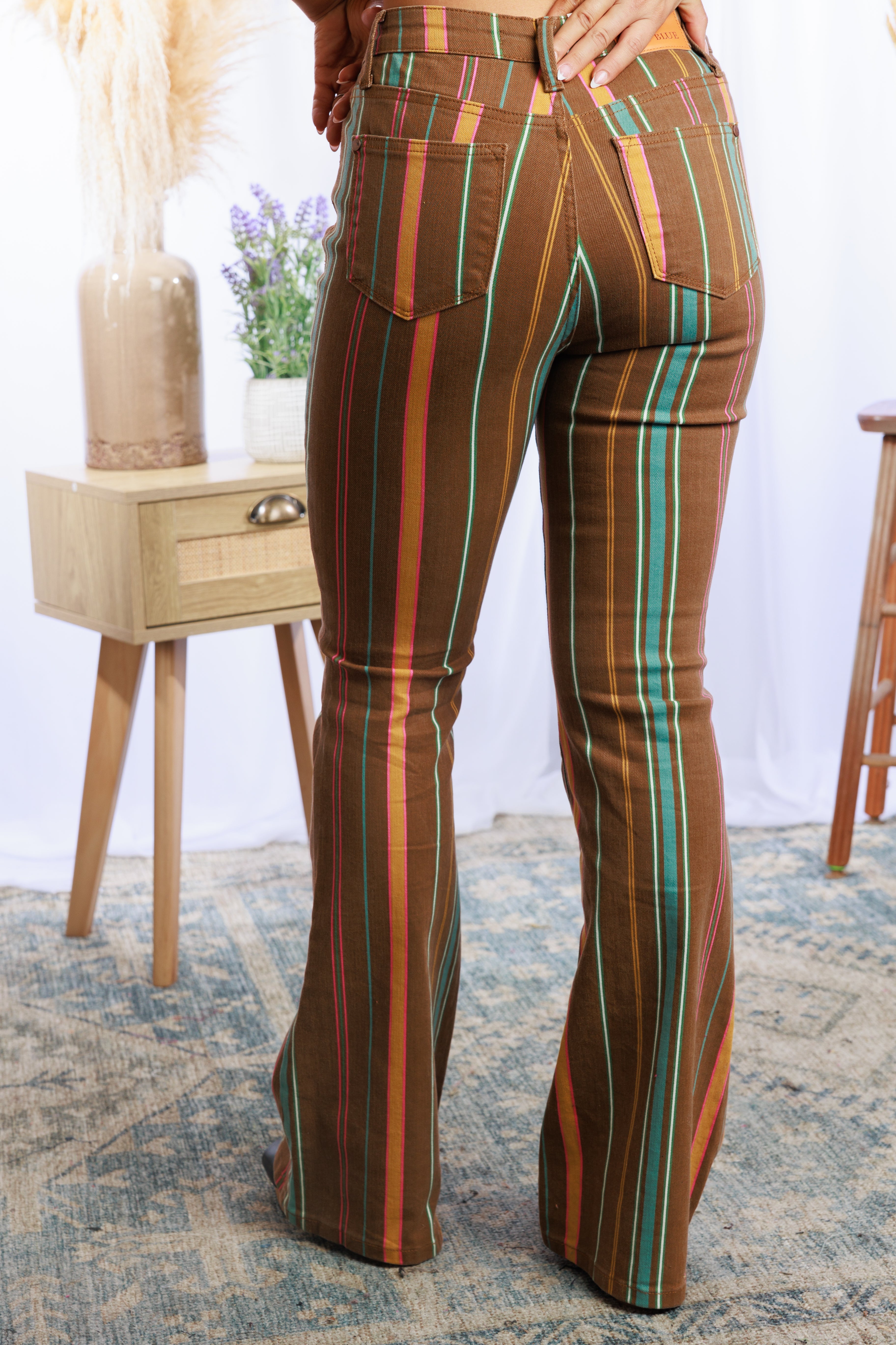 Astrid Striped Flares