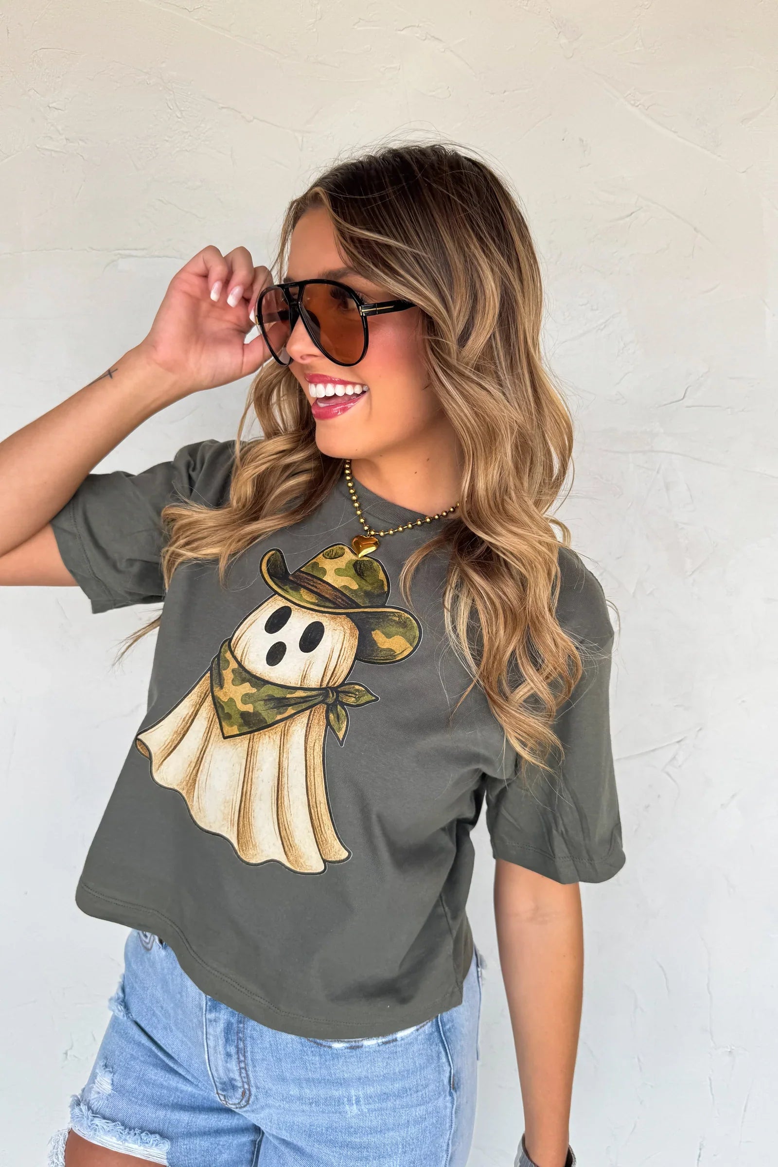 PRE-ORDER: Camo Ghost Graphic Tee