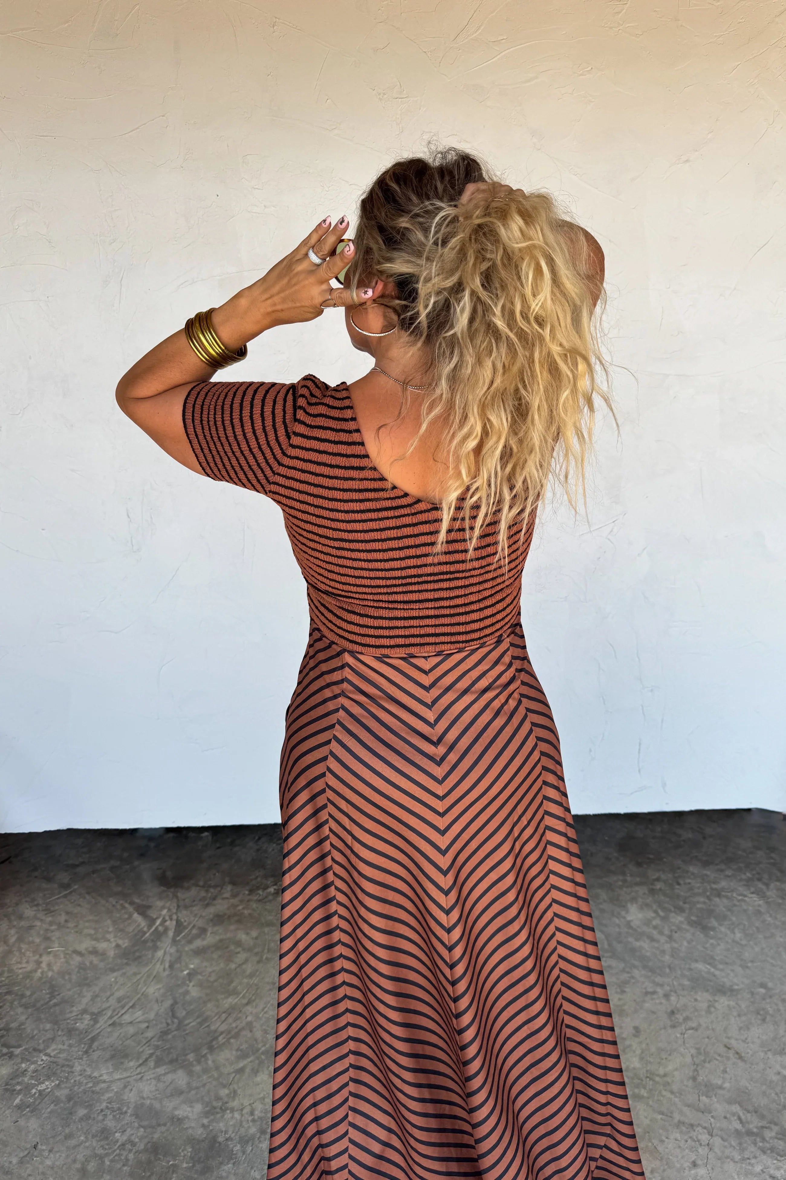 PRE-ORDER: Calista Stripe Dress